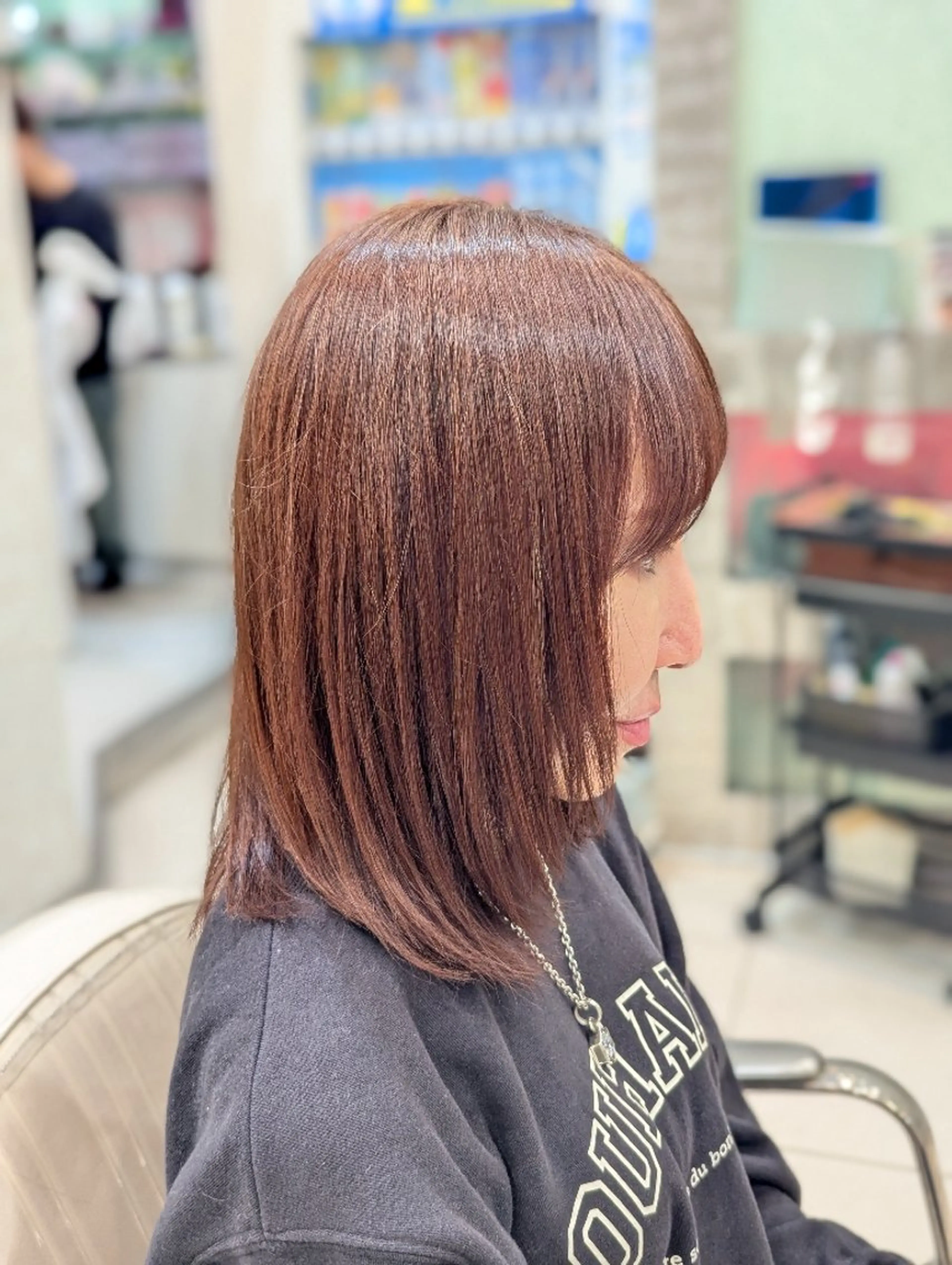 ミディアム カラー 髪質改善 カミムラのヘアスタイル