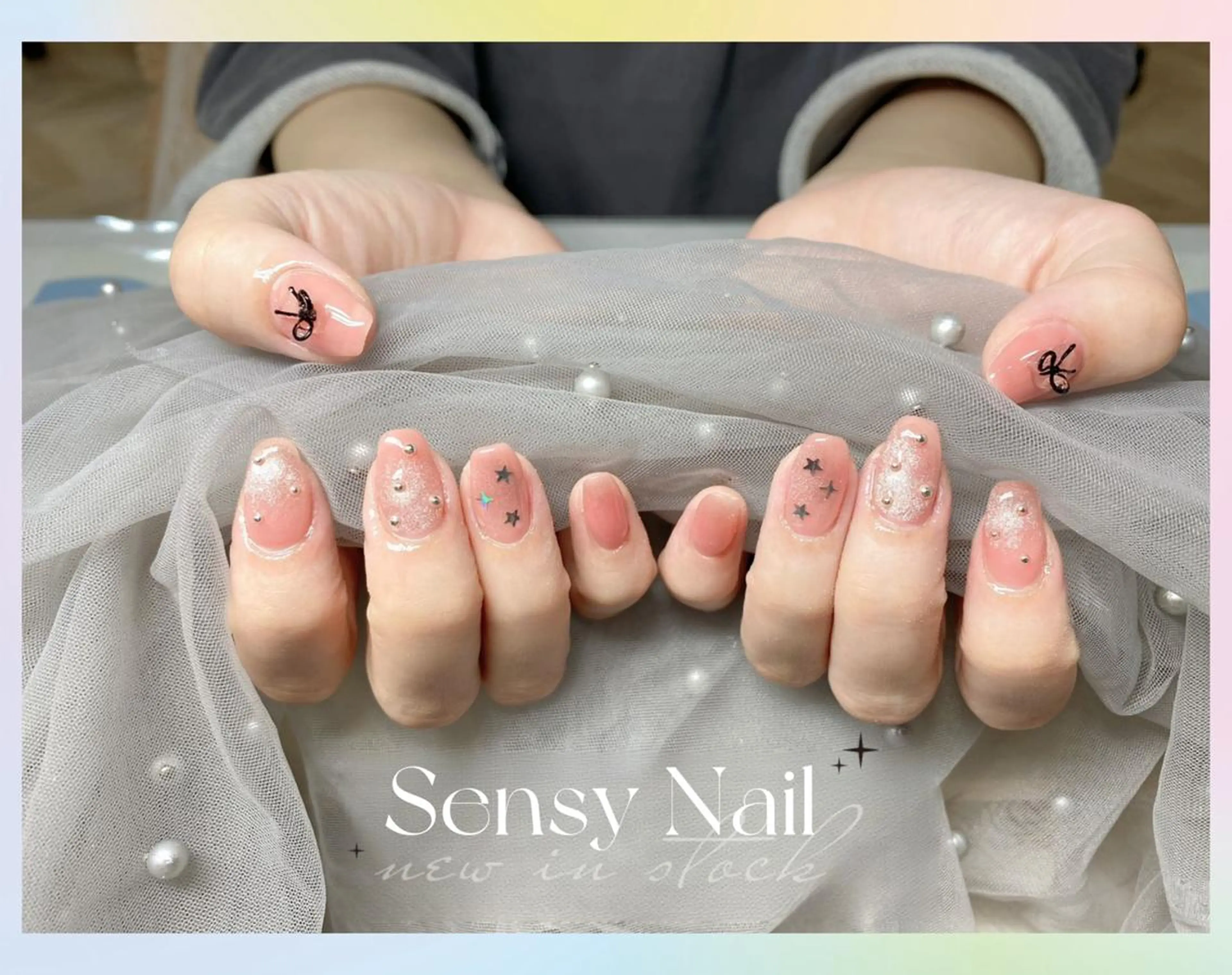 ネイル アートネイル ジェルネイル ソフトジェル ストーンネイル ハンドネイル ハンドケア Sensy ネイル専門店のネイルデザイン