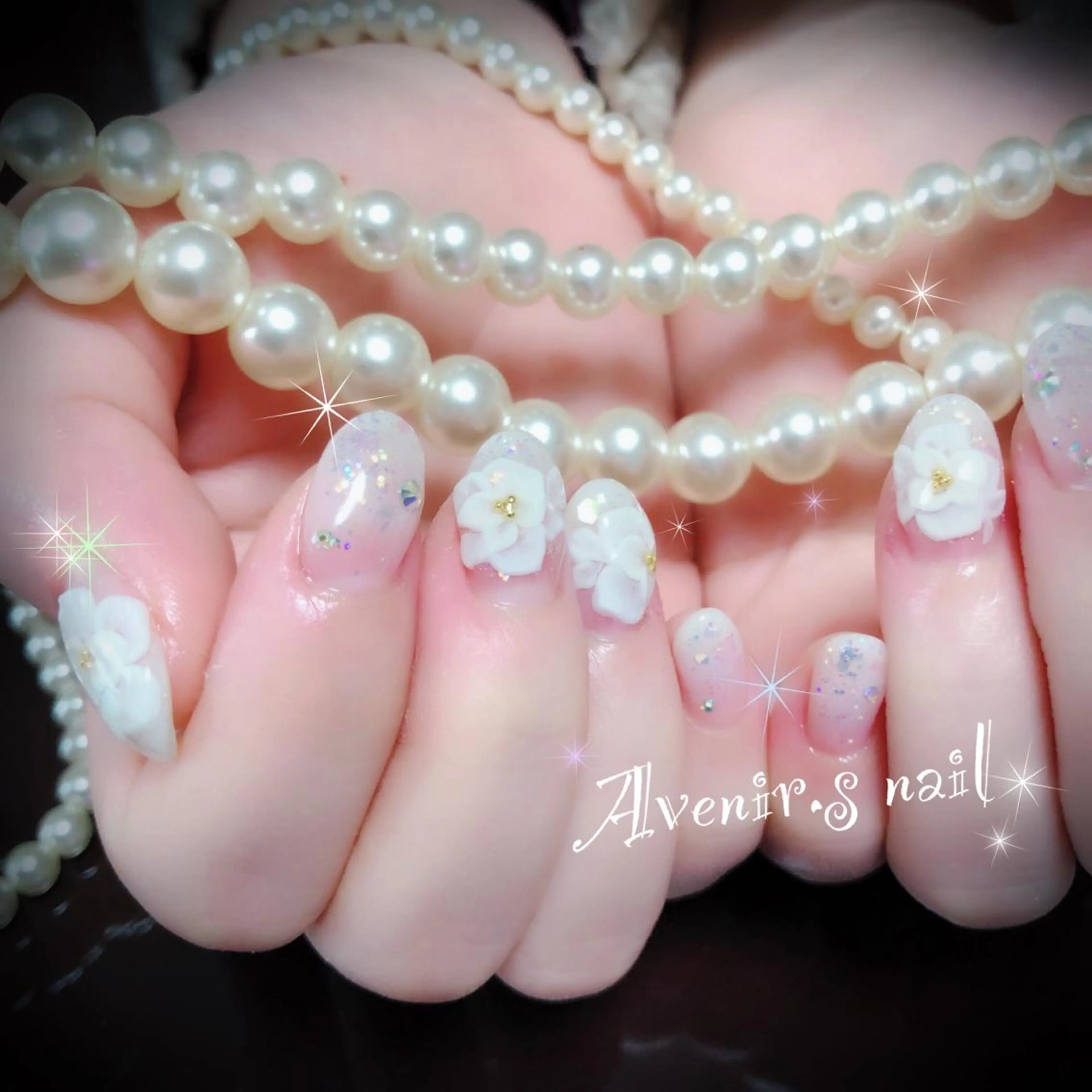 ネイル ブライダルネイル Home Salon Avenir.のネイルデザイン