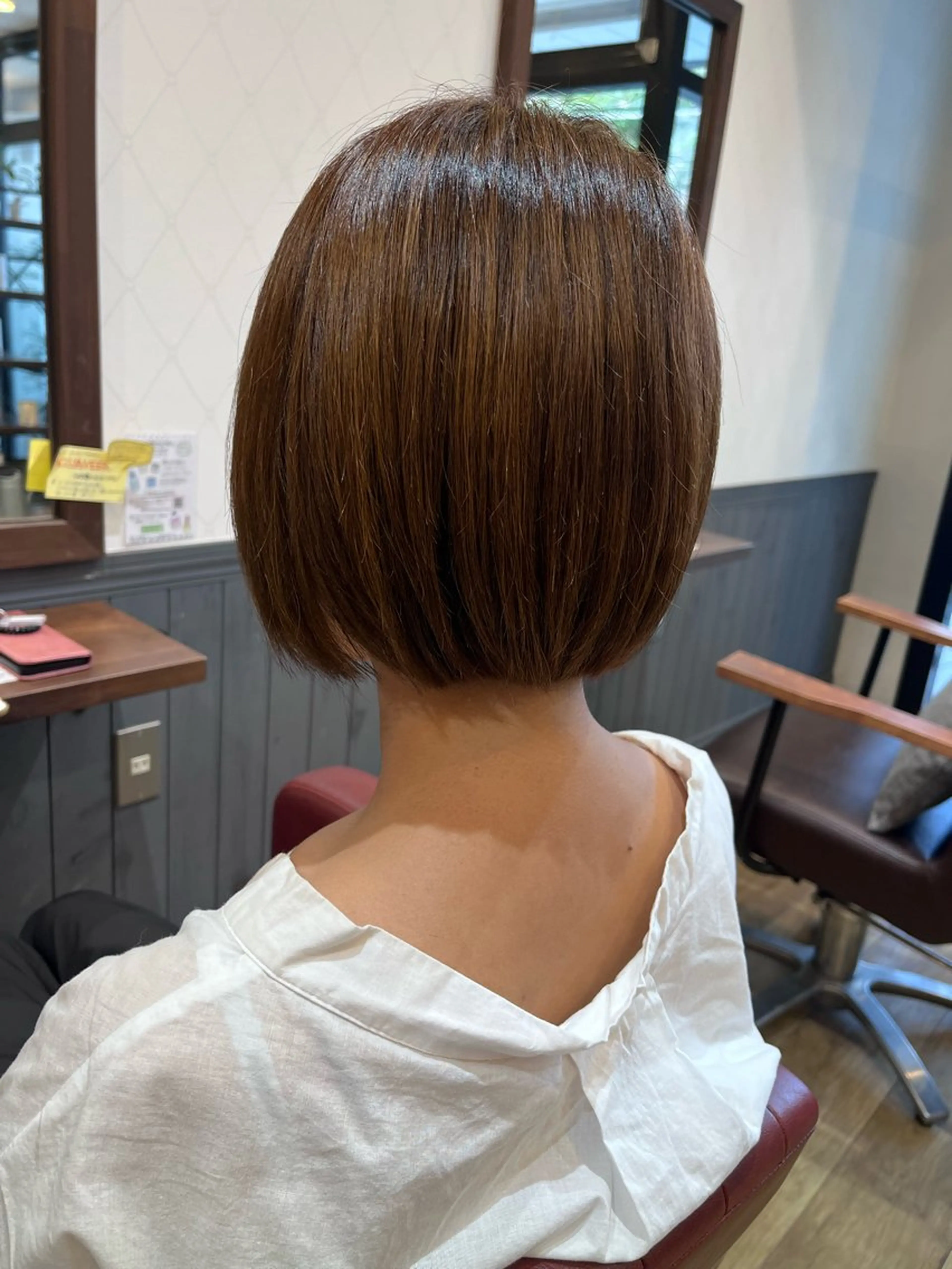 ミディアム ショートボブ ボブ 笠原 あかりεїзのヘアスタイル