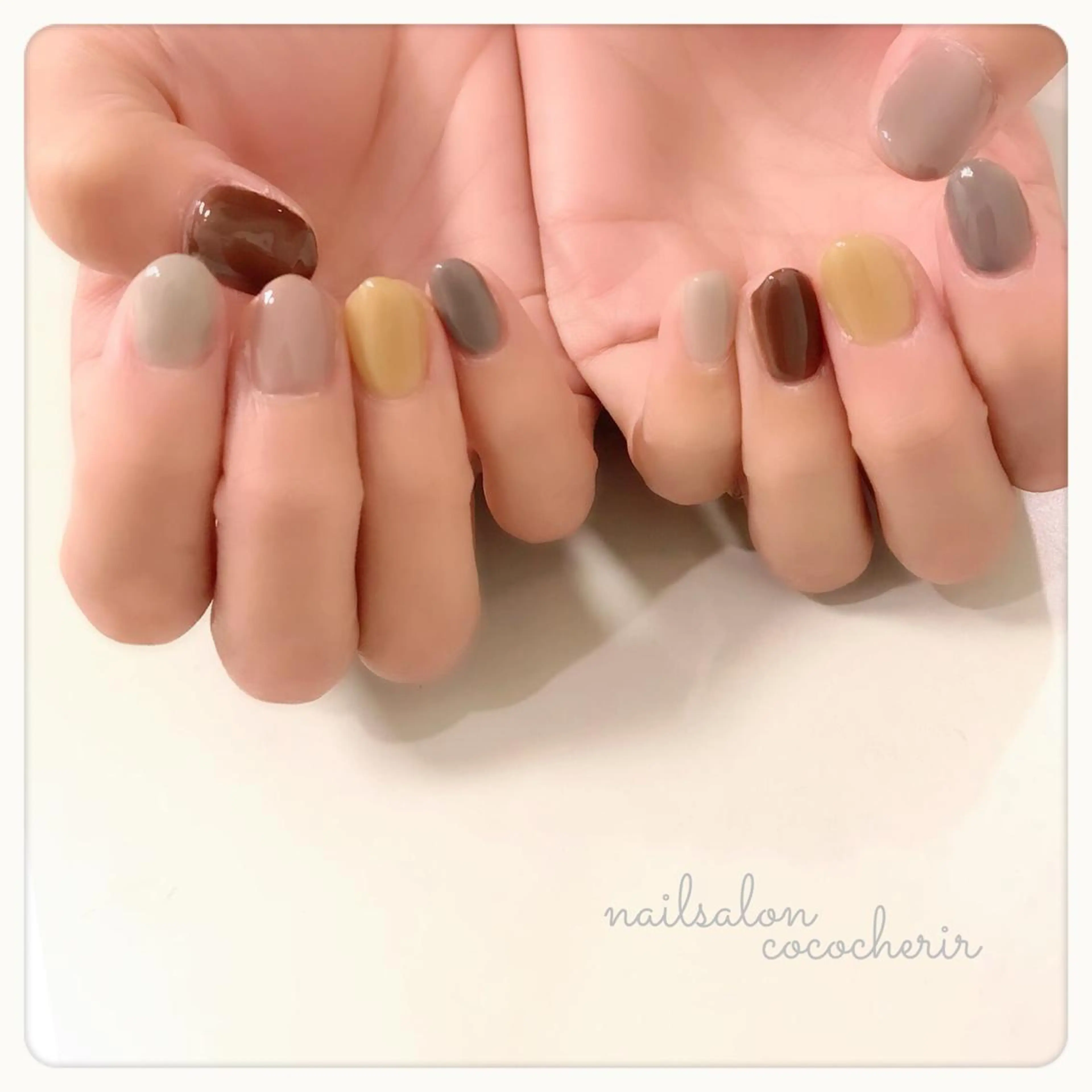 ネイル ワンカラーネイル ショートネイル ハンドネイル nailsalon  cococherir所属・nail salon cococherirのネイルデザイン