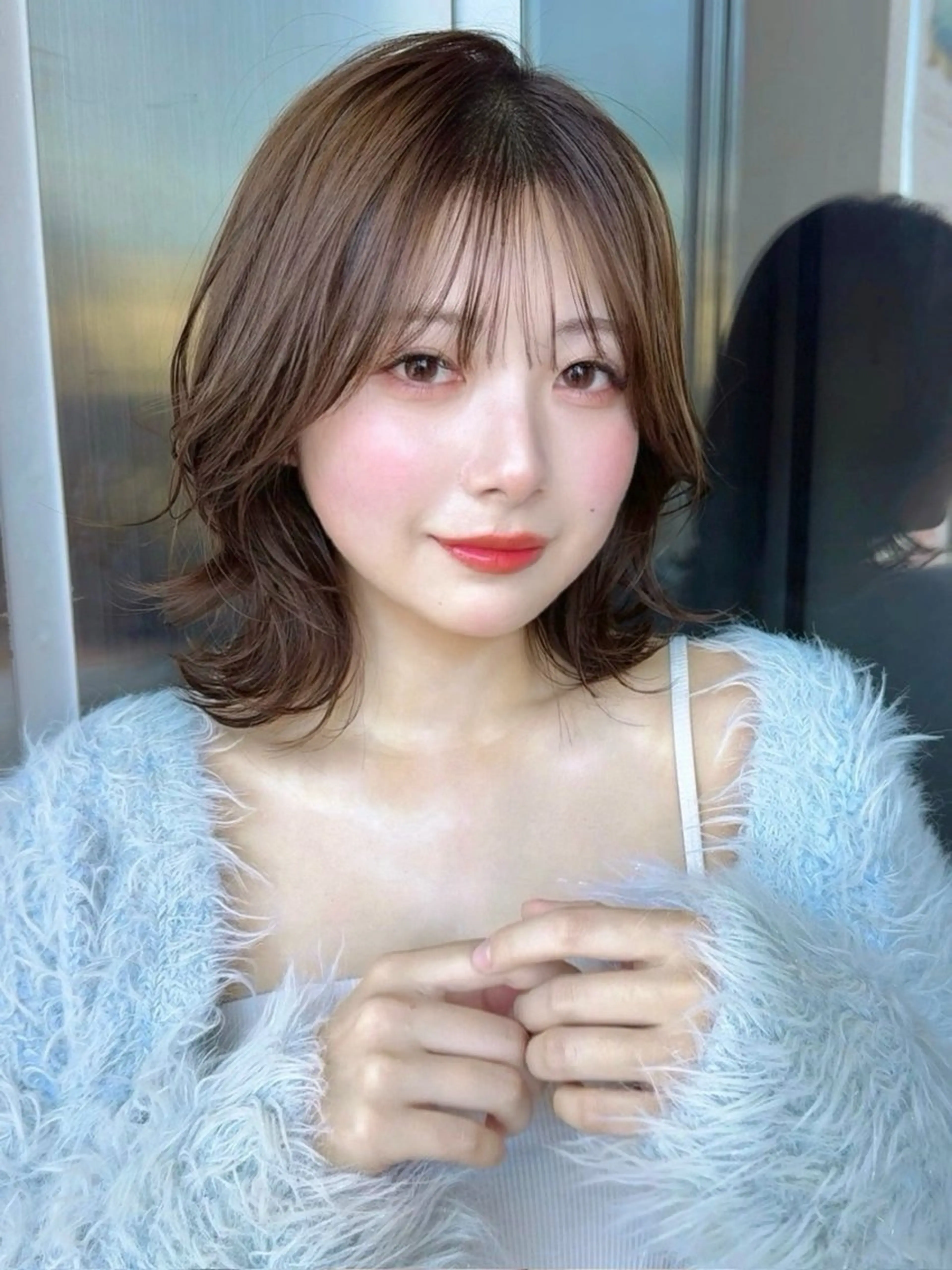 ミディアム カット ヘアカラー トリートメント 髪質改善/ボブ/ ハイトーン❣️yuiのヘアスタイル