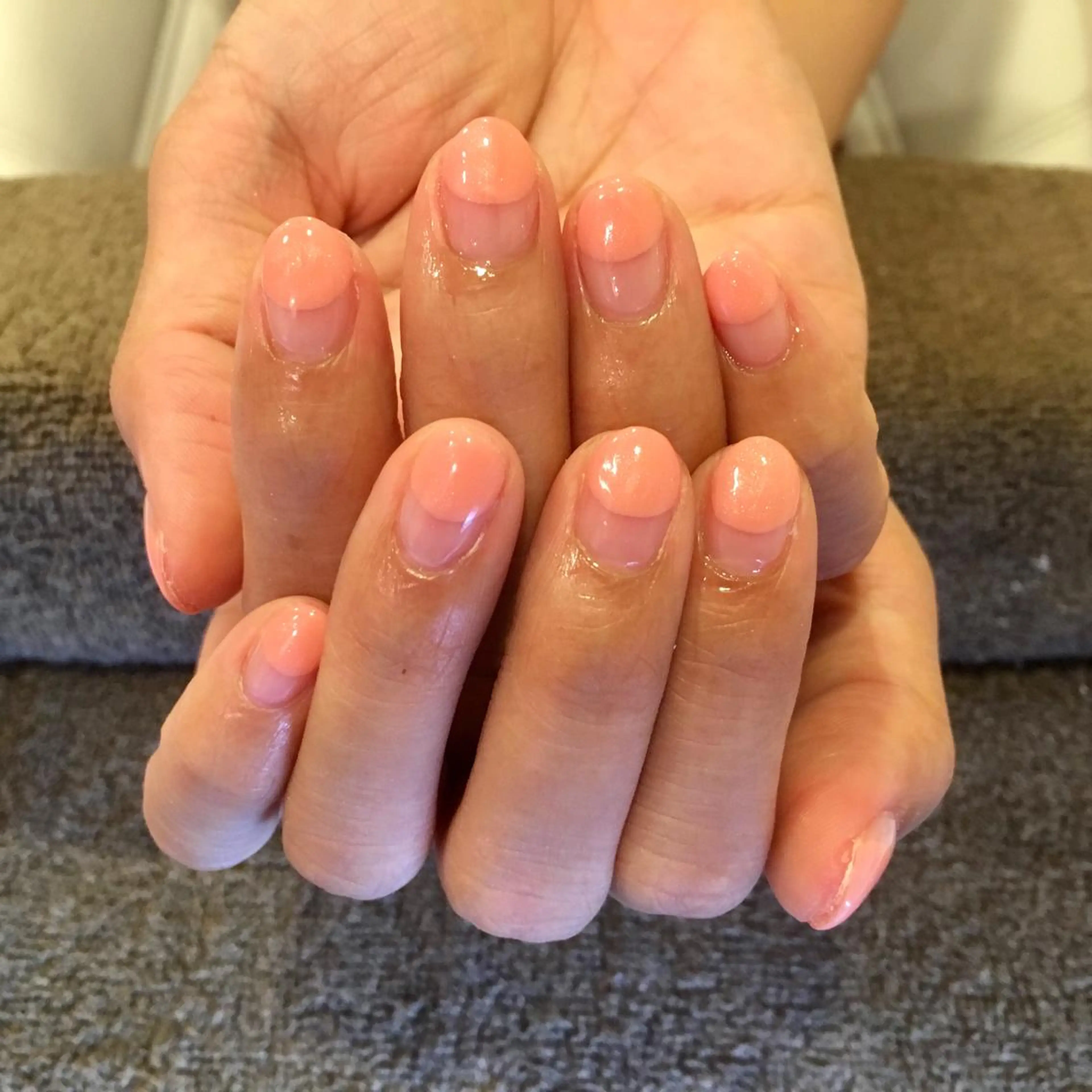 ネイル フレンチネイル 斜めフレンチ palmy nailのネイルデザイン