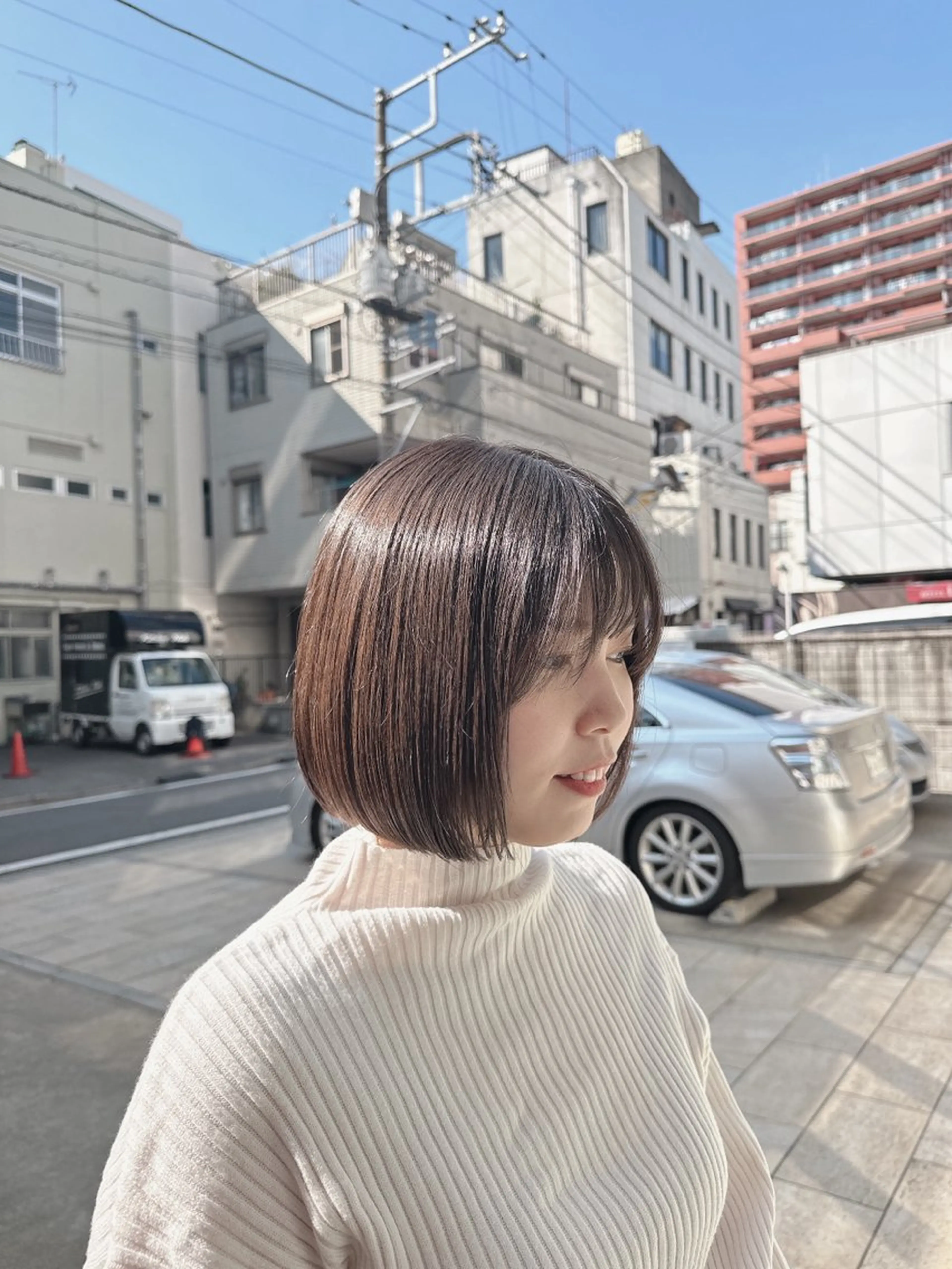 ミディアム ボブ ROIS渋谷【ロイス】所属・高橋大樹/グレージュ /ベージュ/美髪のヘアスタイル