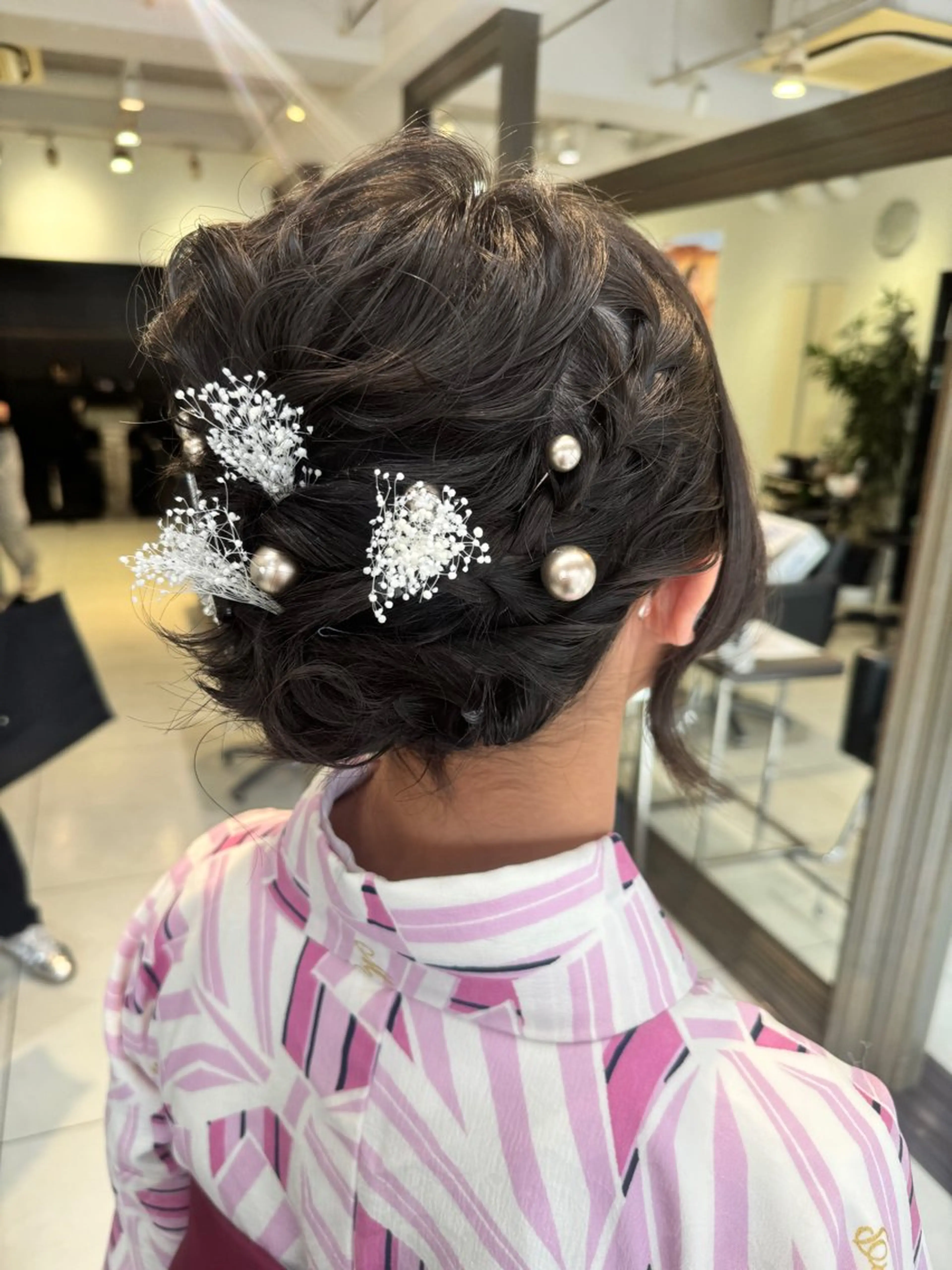 ショート ヘアアレンジ 卒業式のヘアスタイル ショートヘア ヘアセット sakura❀/板橋 モデル募集中🪄︎︎のヘアスタイル