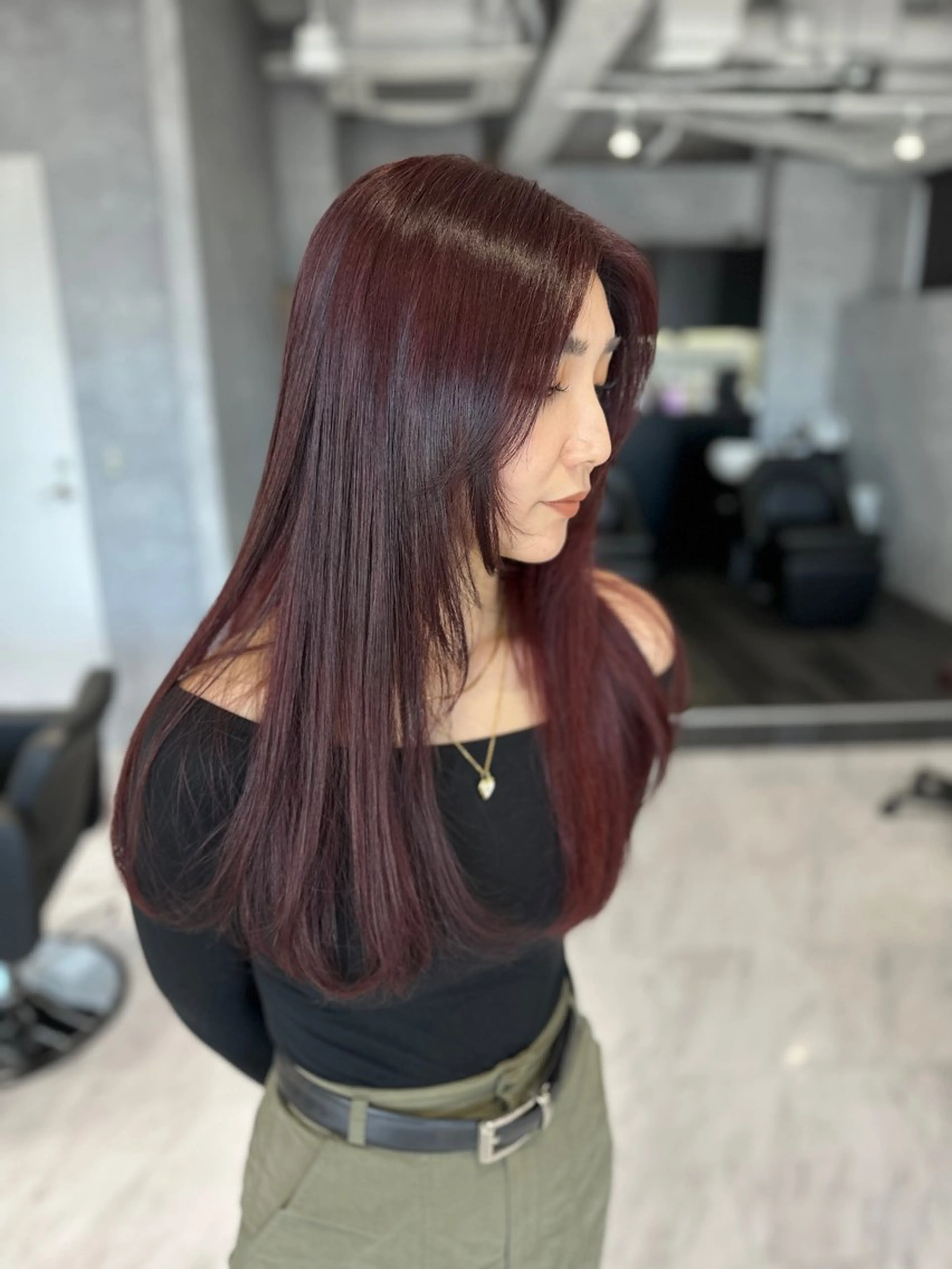 カット+ワンカラー(鎖骨下+500円)の写真