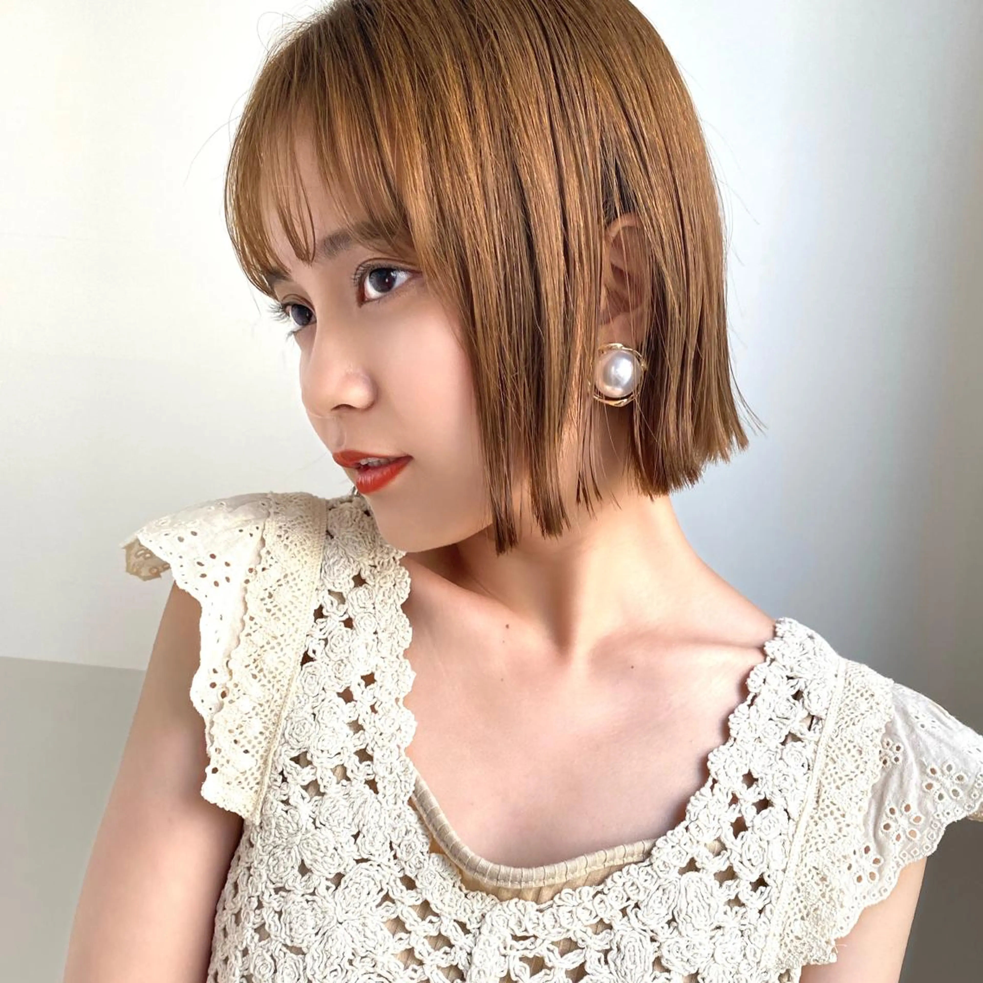 ショート カラー 🪭risa 暖色/レイヤー🪭のヘアスタイル