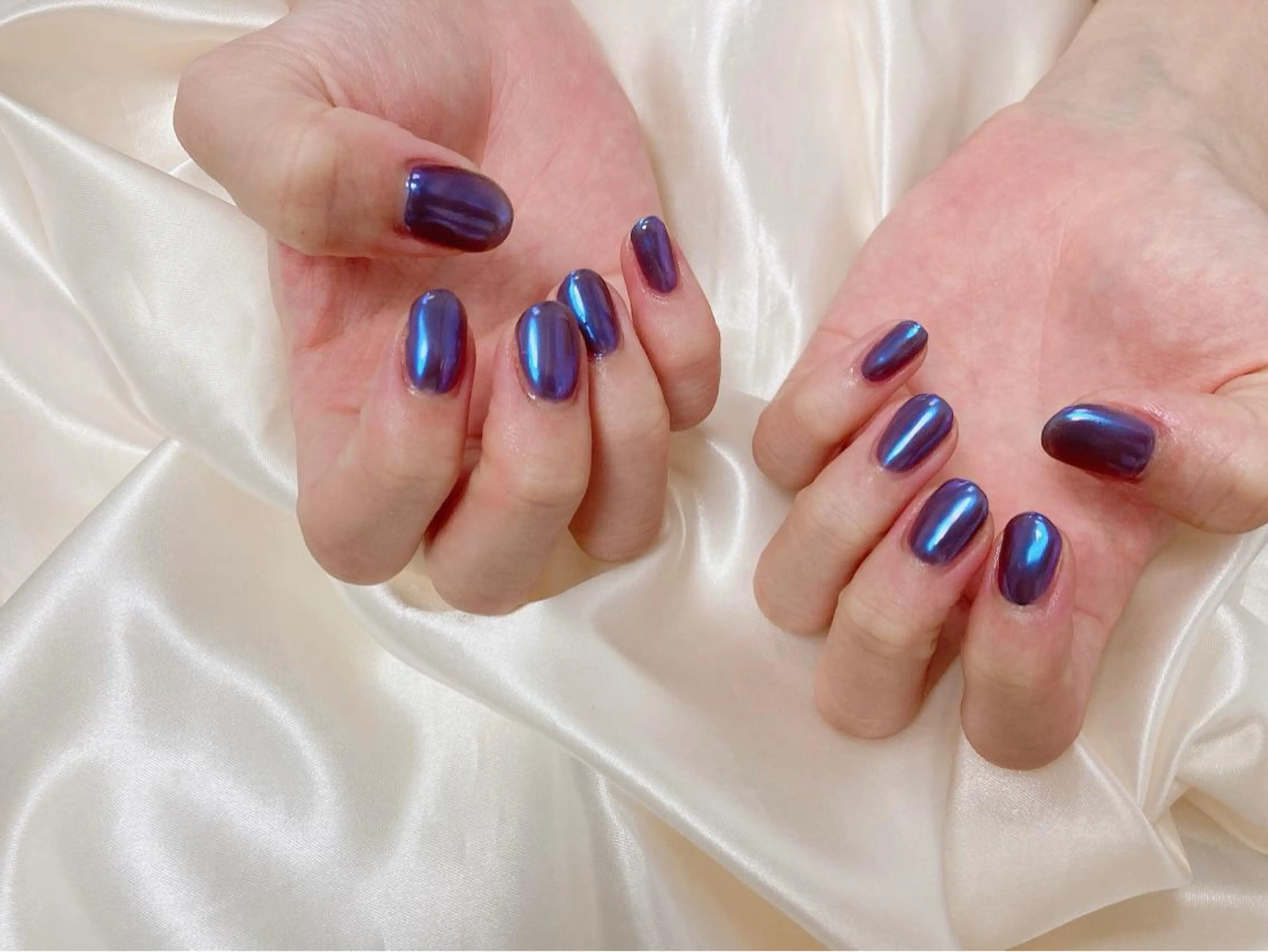 ネイル ミラーネイル ハンドネイル Mogu nail 二子玉川のネイルデザイン