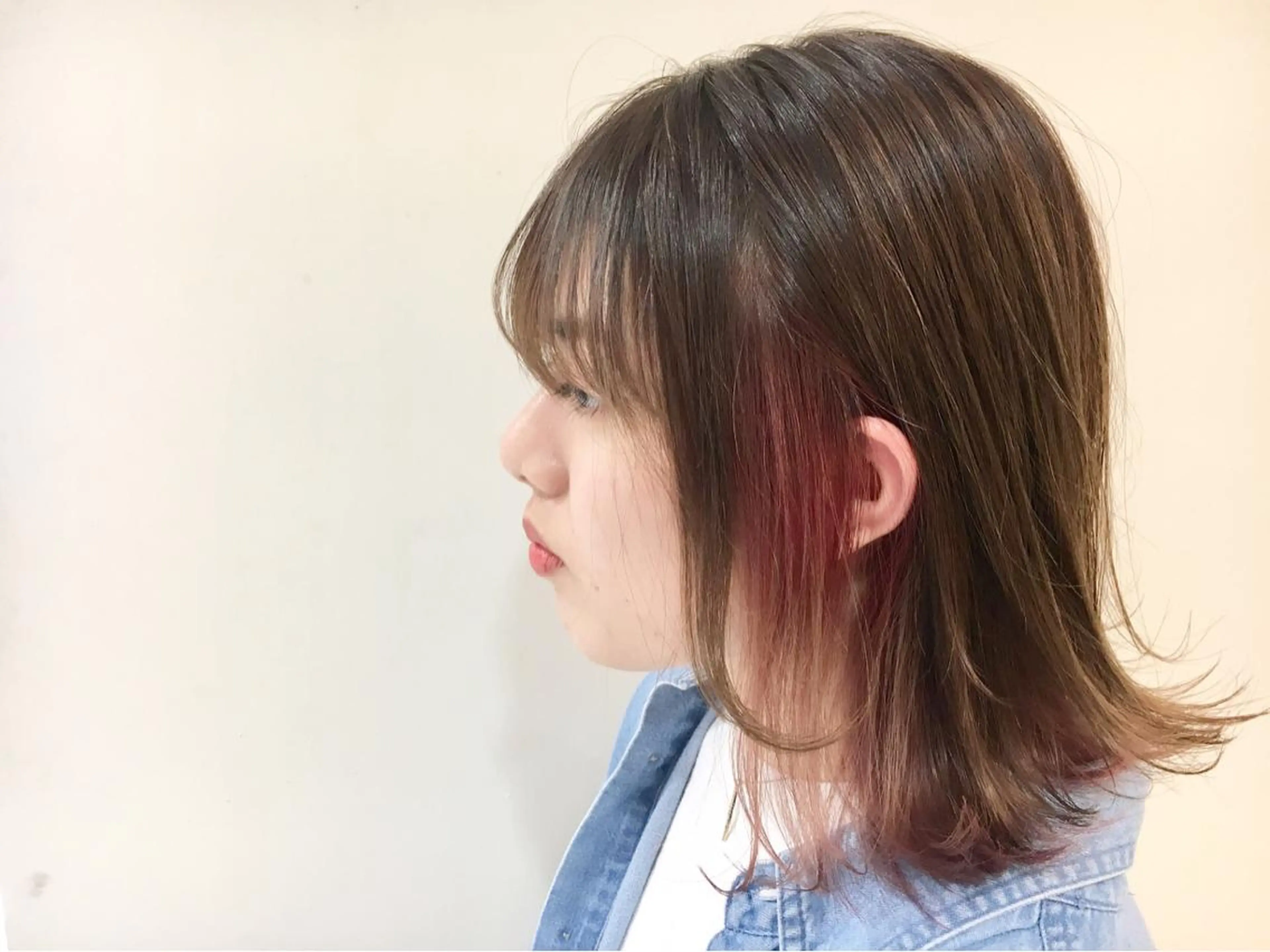 カラー アッシュ ピンクカラー ピンクアッシュ カット パーマ 永井 大希のヘアスタイル