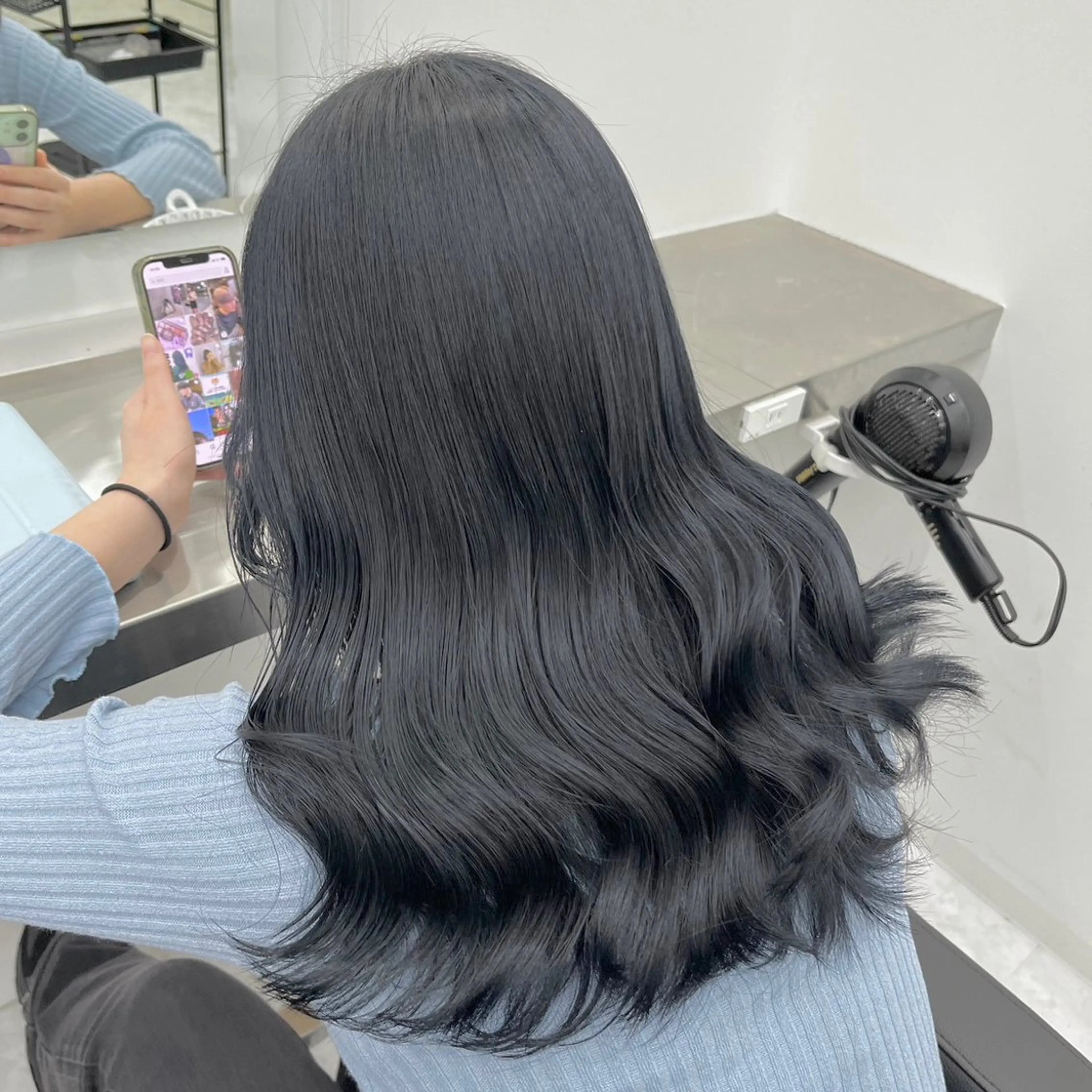 ロング カラー ヘアアレンジ カット ヘアカラー 縮毛矯正 トリートメント ヘッドスパ ヘアセット ‎🤍韓国ボブ/ 縮毛矯正🪽‪ひかりのヘアスタイル