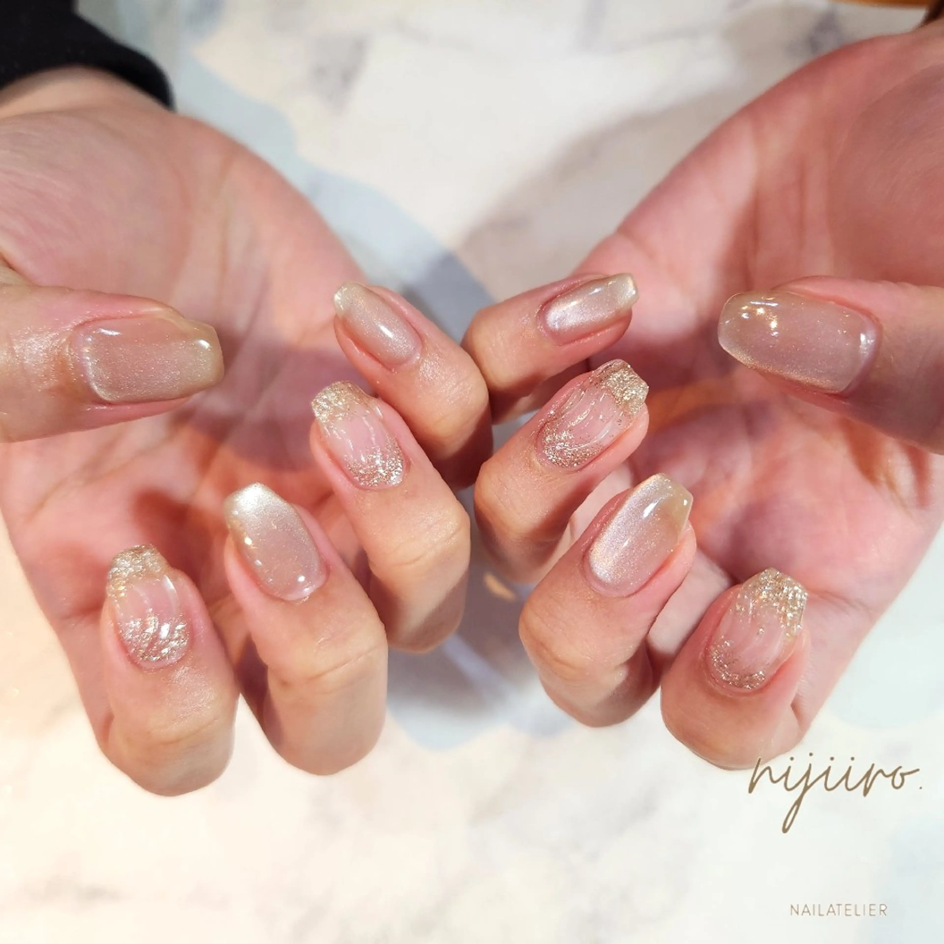 ネイル ハンドネイル nailatelier nijiiro.所属・nijiiro🌈 サトウのネイルデザイン