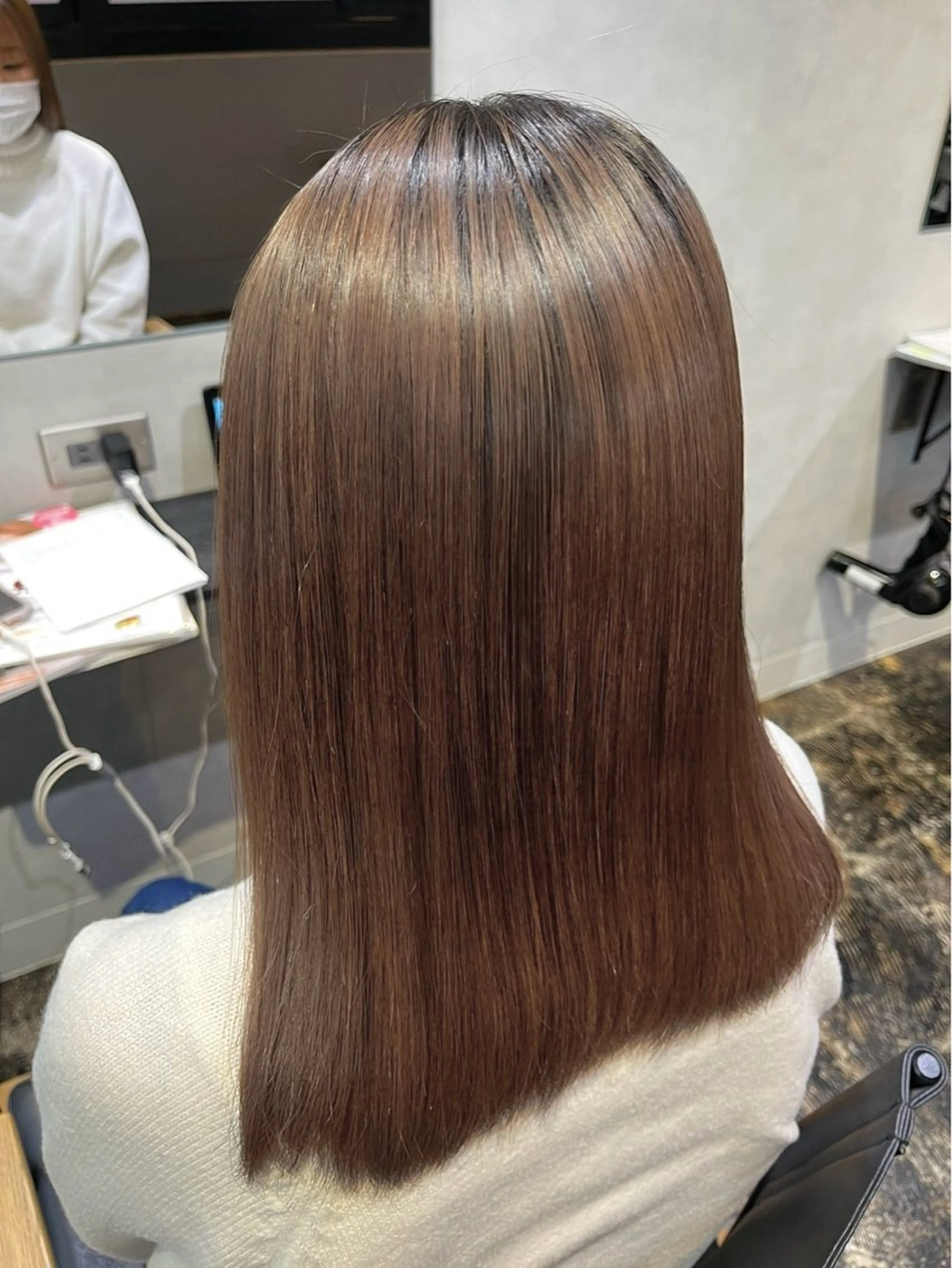 ロング カラー カット ヘアカラー トリートメント ハイトーン/韓国風/ 艶髪/吉祥寺のヘアスタイル