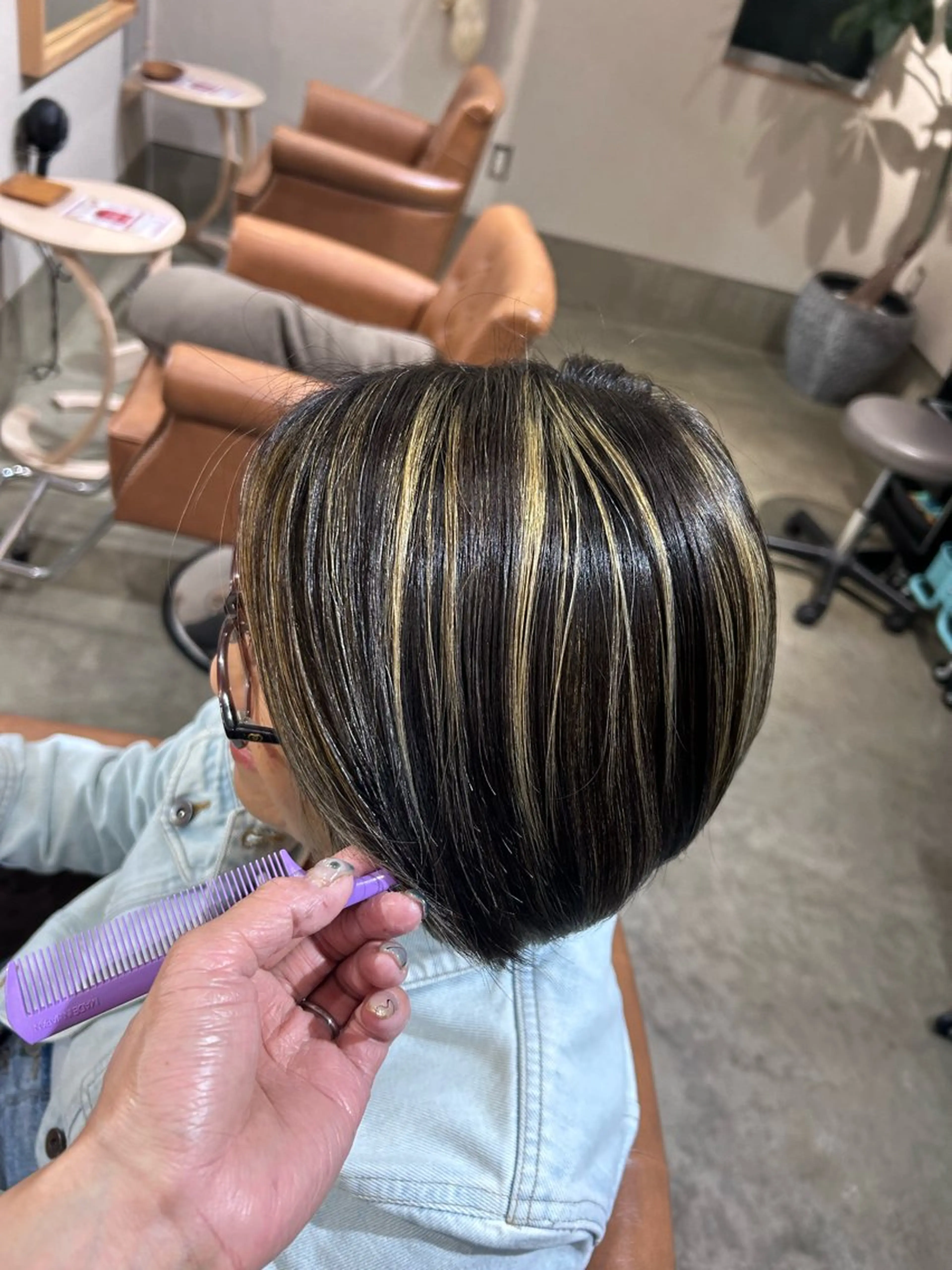 カラー まつやま さおりのヘアスタイル