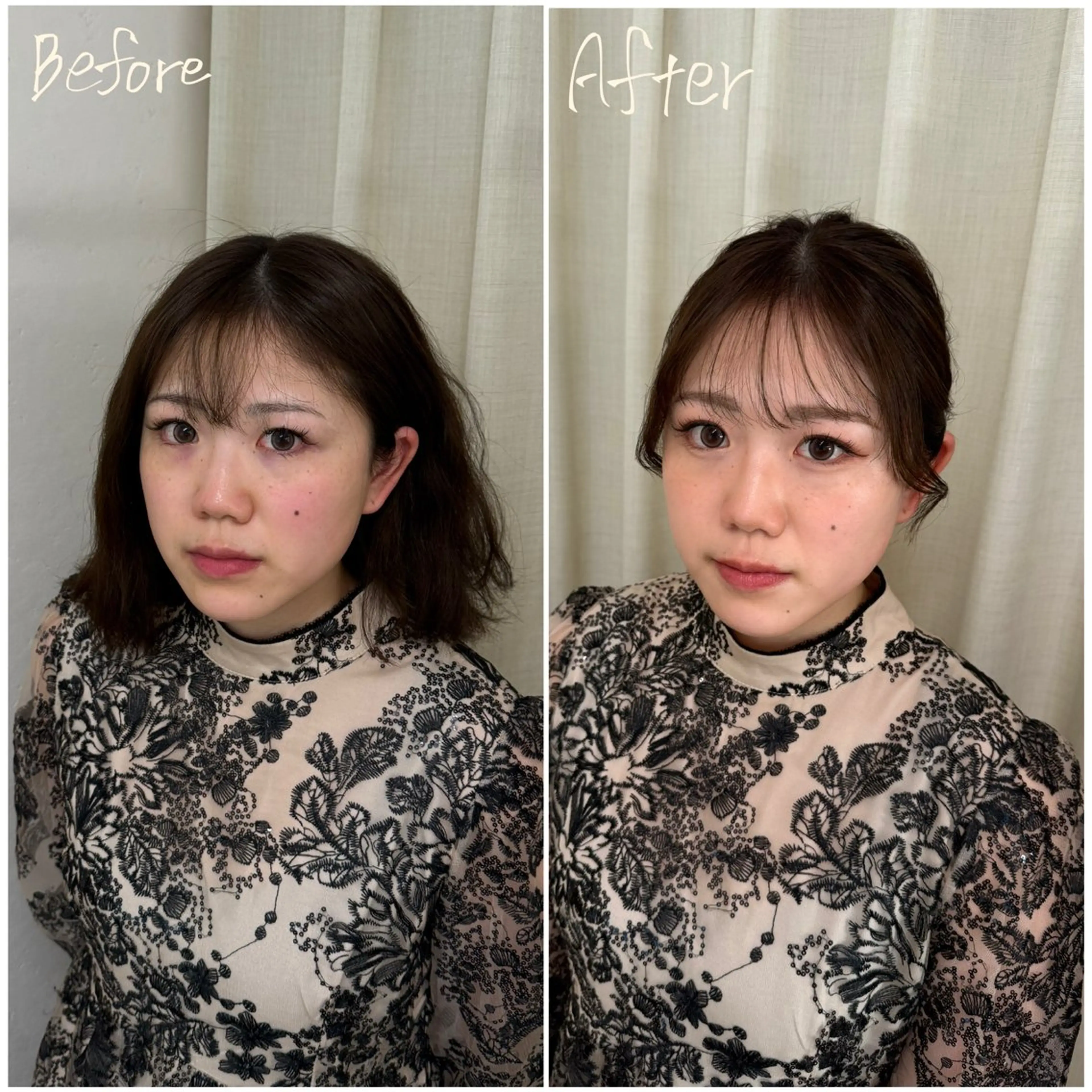 【☀️顔出しOKな方☀️/ヘアセット+メイク💄🪞】~ 参列/推し活/デート/お出かけなどにおすすめ🫧🎀の写真