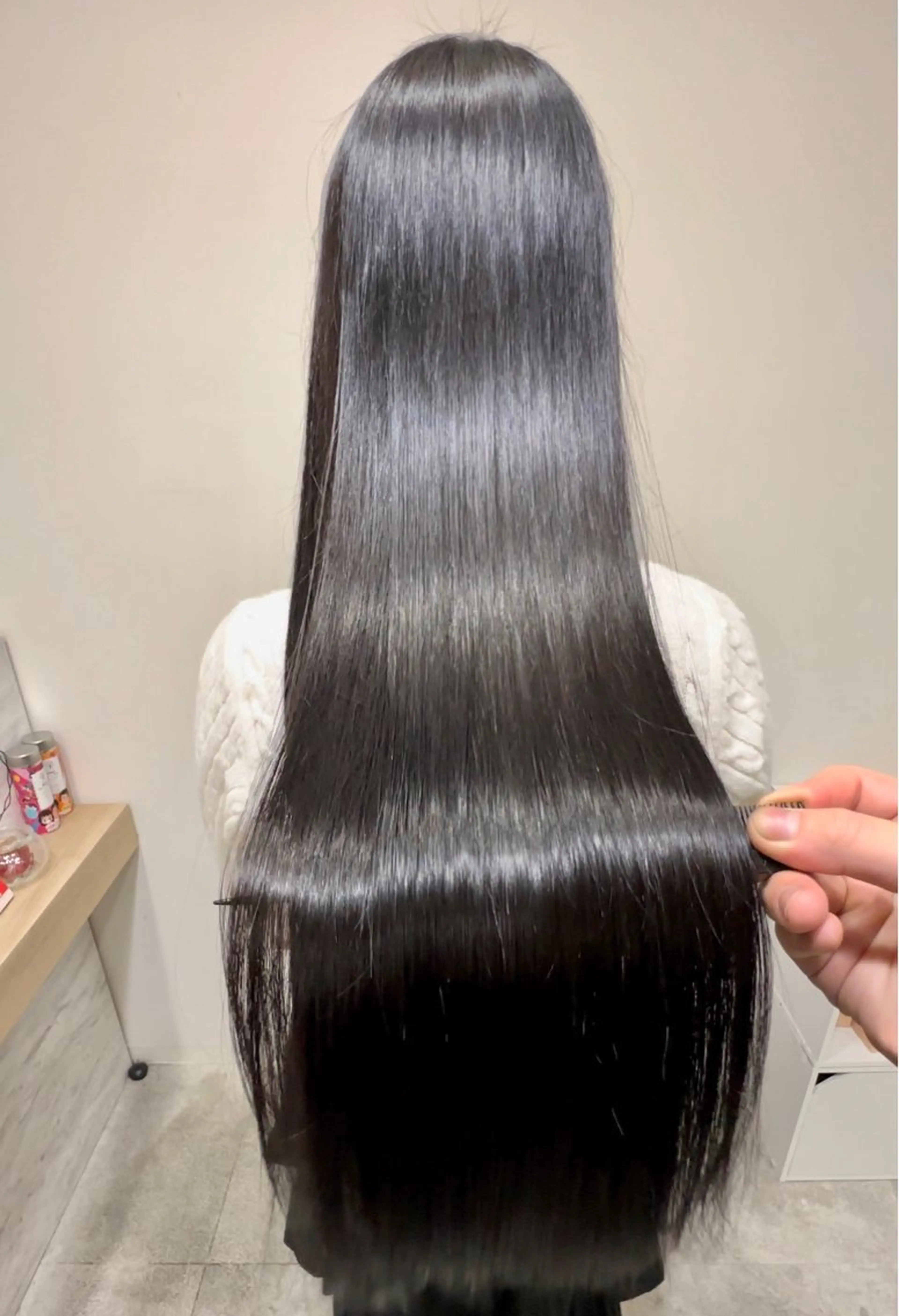 ロング カット 縮毛矯正 トリートメント CHAINON 木原崇了のヘアスタイル