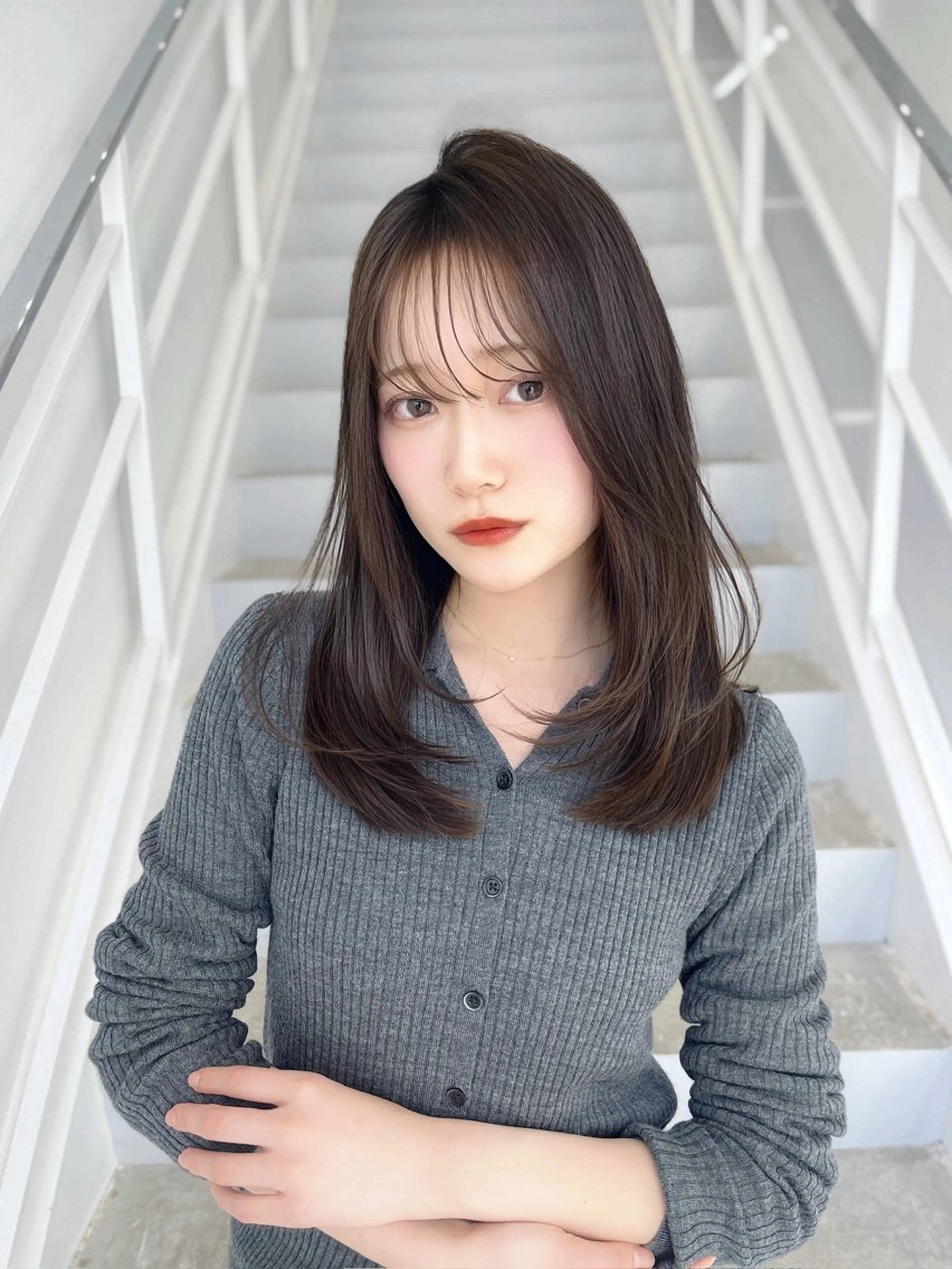 ミディアム カラー ヘアカラー トリートメント 韓国ヘア/髪質改善 TAKAHIROのヘアスタイル