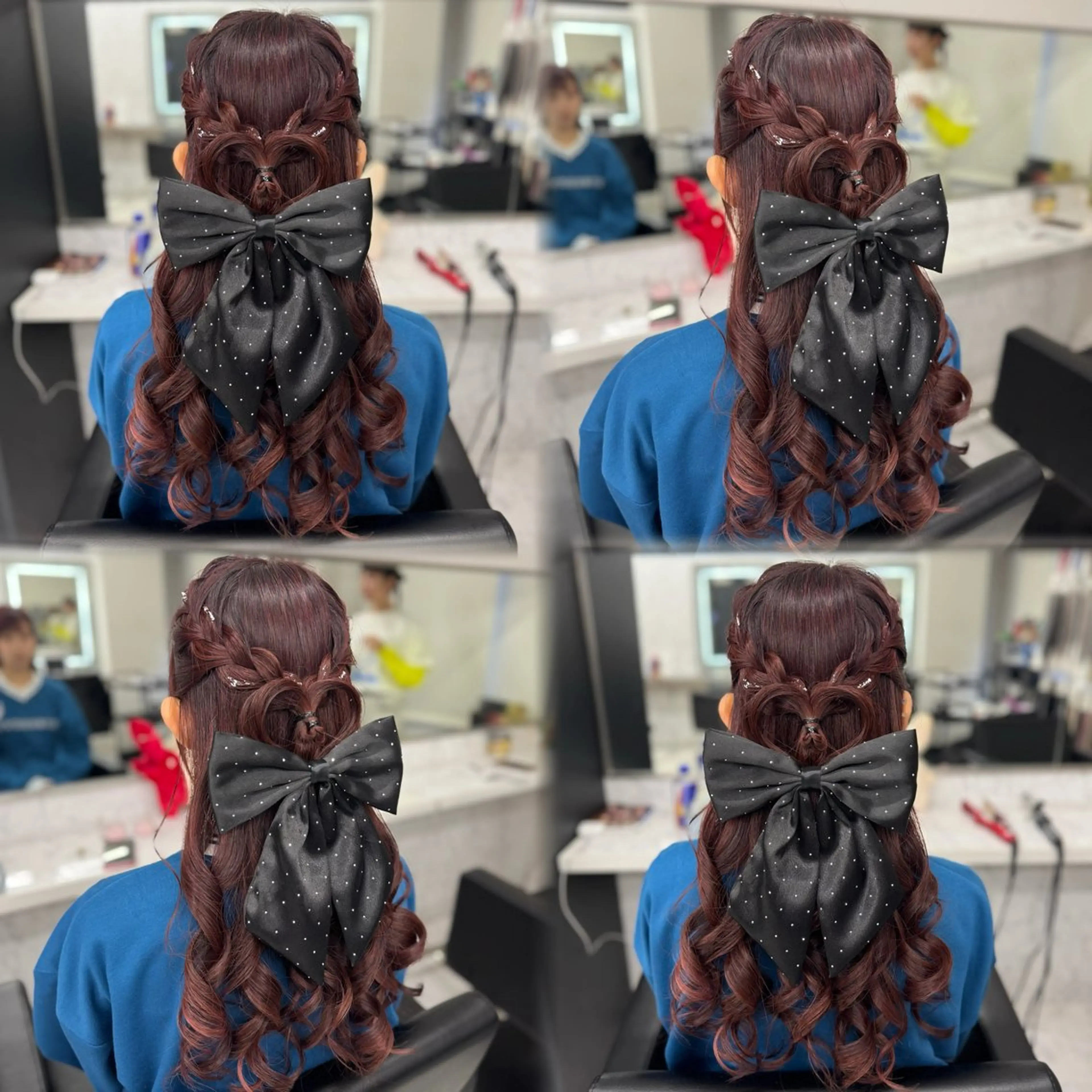 ロング ヘアアレンジ ヨシンモリ 韓国風ヘア ヘアセット JPCY MIRIYAのヘアスタイル