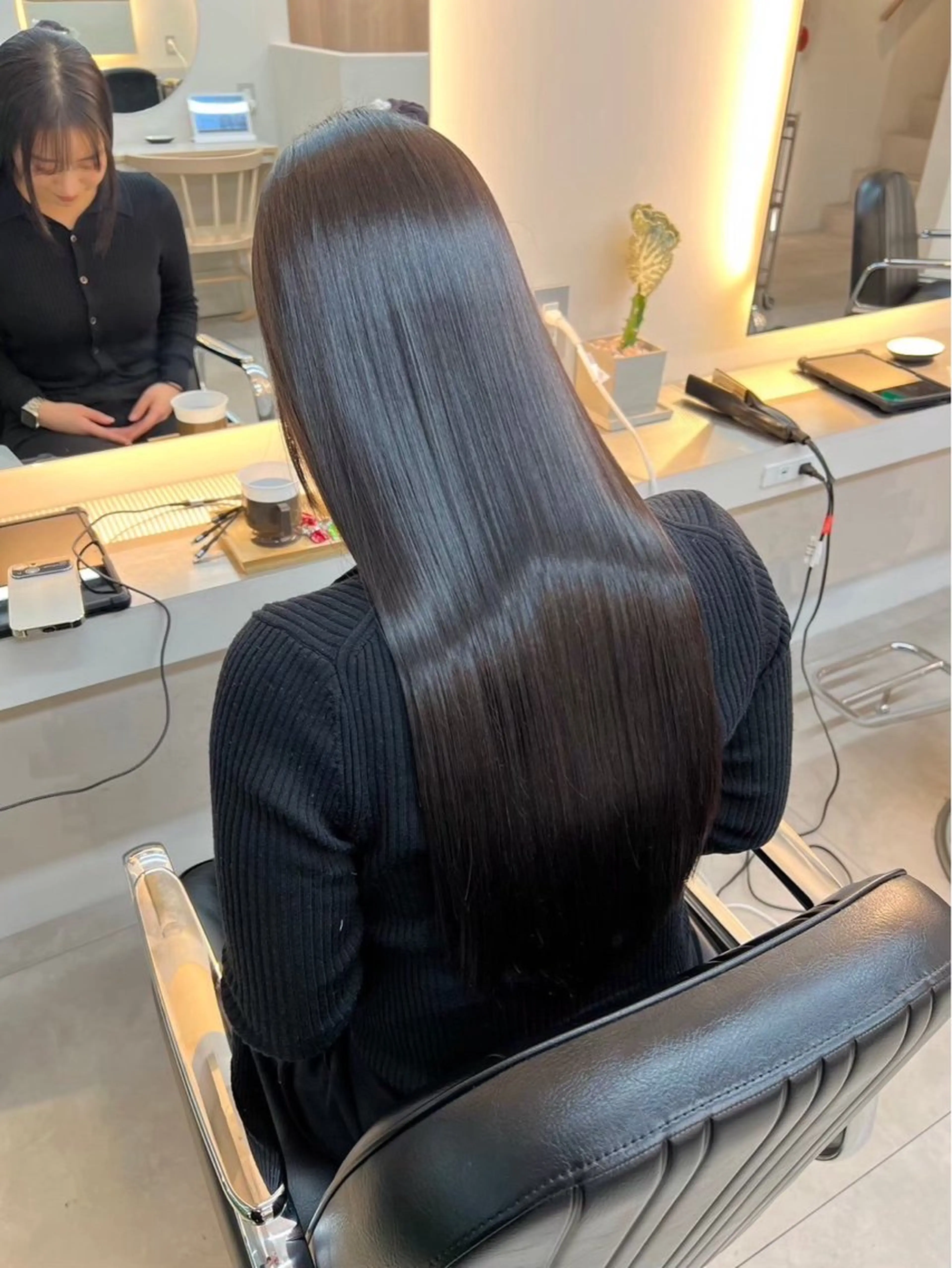 ロング 髪質改善 縮毛矯正 トリートメント 木下 泰乙のヘアスタイル