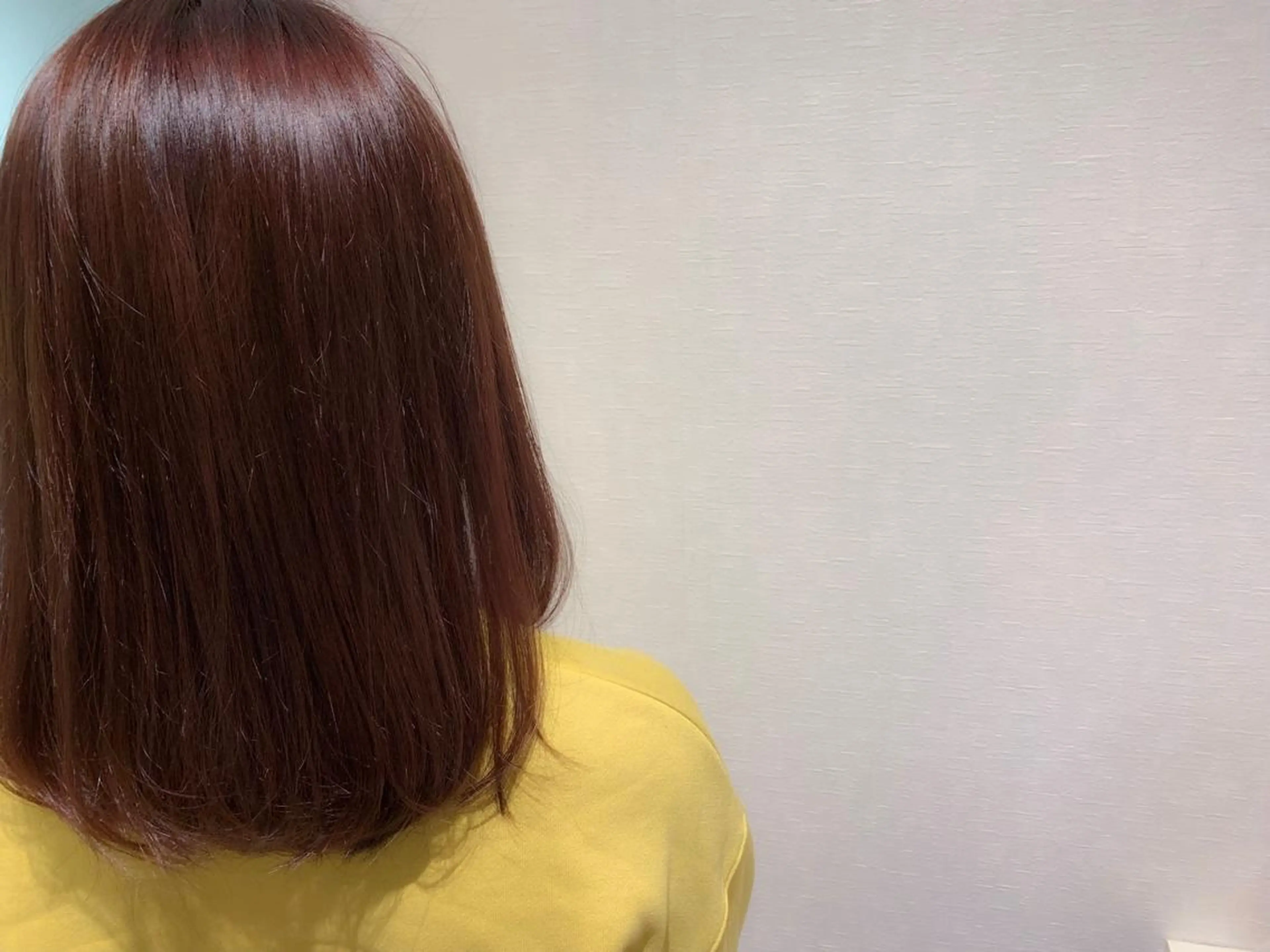 ミディアム カラー レッドカラー 髪質改善&Spa fee by carrefour 大橋店[フィー・バイ・カルフール大橋]所属・stylist Yukieのヘアスタイル