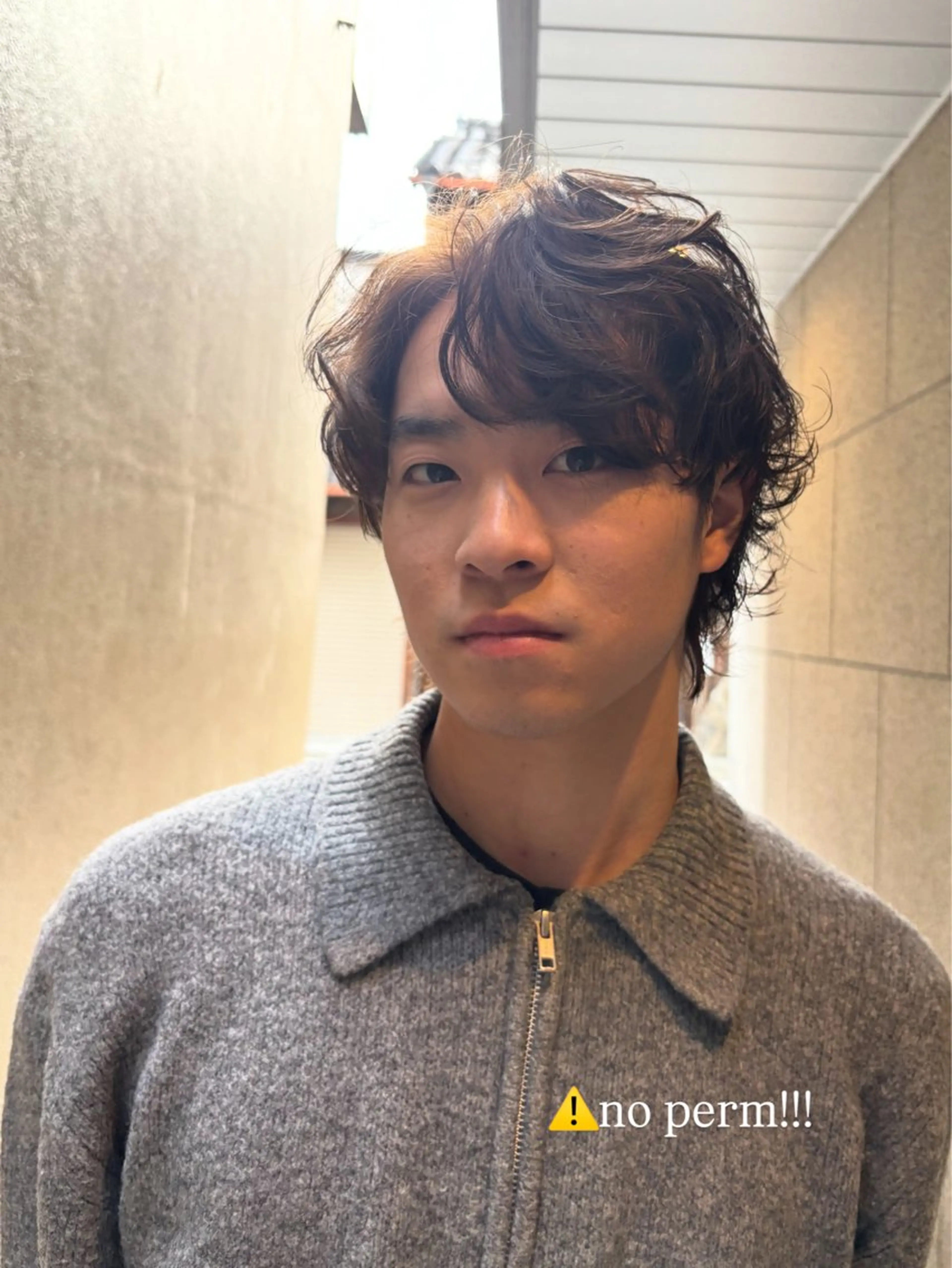 ミディアム メンズ ミディアムパーマ メンズパーマ 📍奈良/⚠️急募/ 1月末まで/佐藤有哉のヘアスタイル