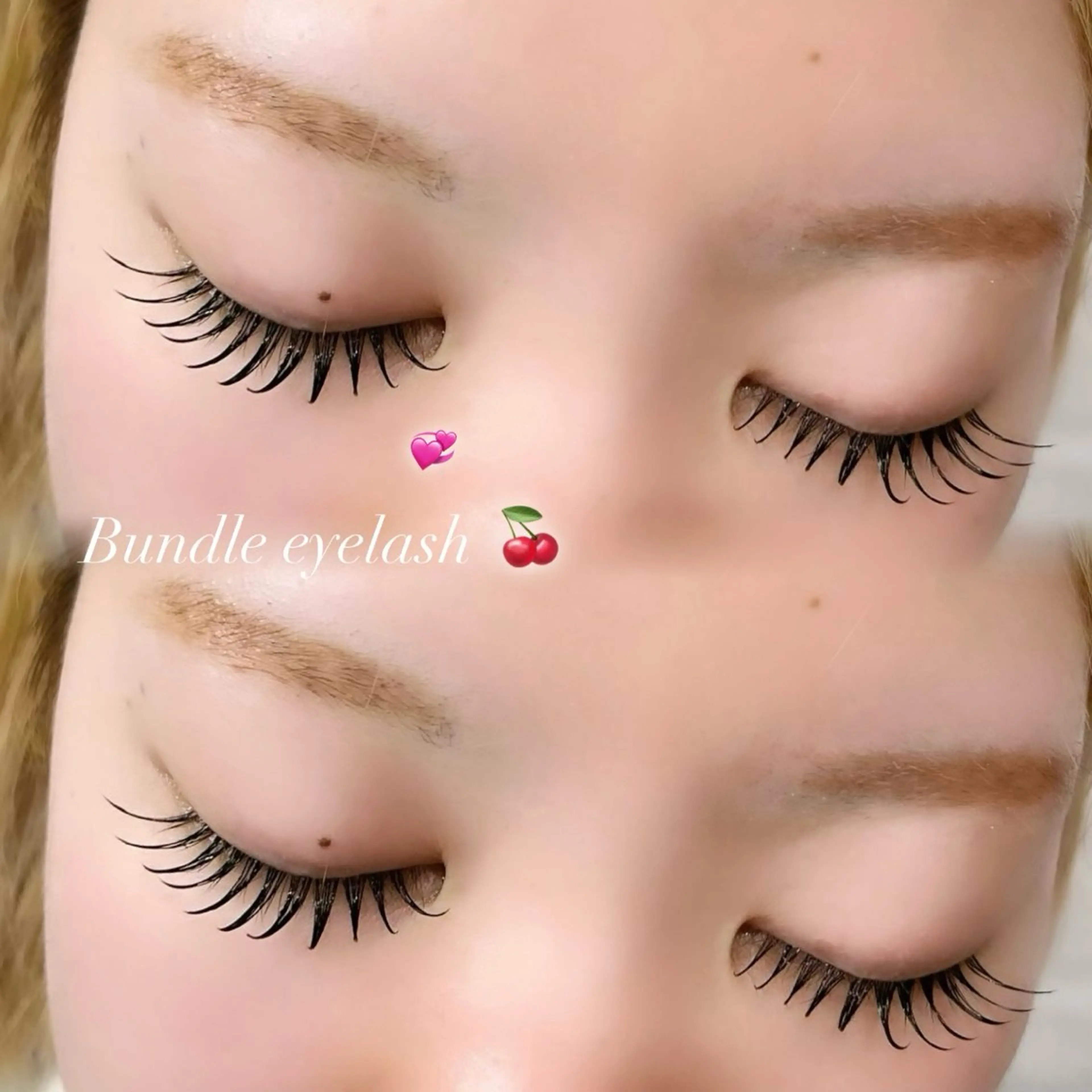 マツエク・マツパ 束感まつ毛 フラットラッシュ たぐち 🤍のマツエク・マツパデザイン