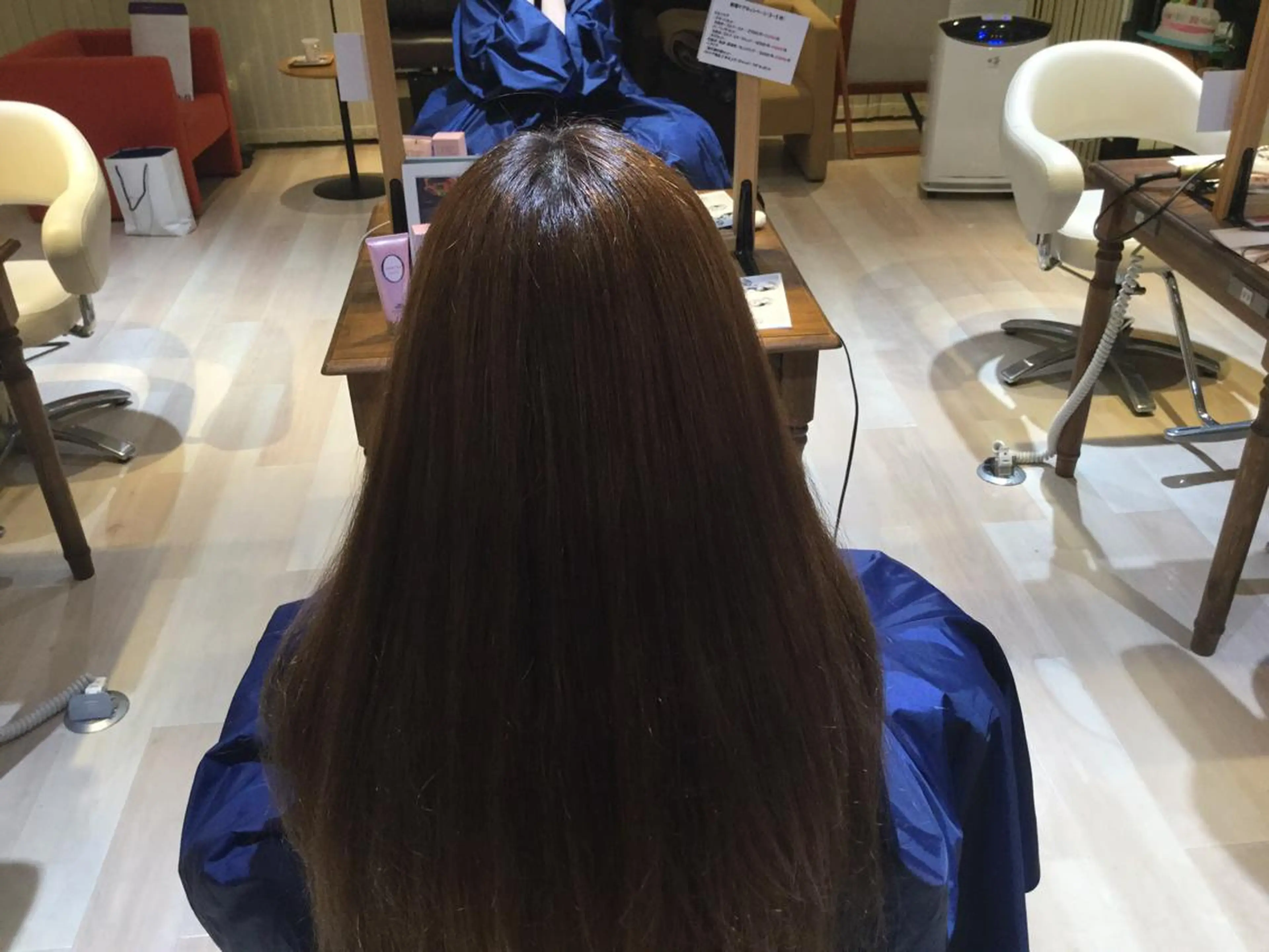 セミロング パーマ 縮毛矯正 ストレートパーマ REASON所属・幸山 雄樹のヘアスタイル