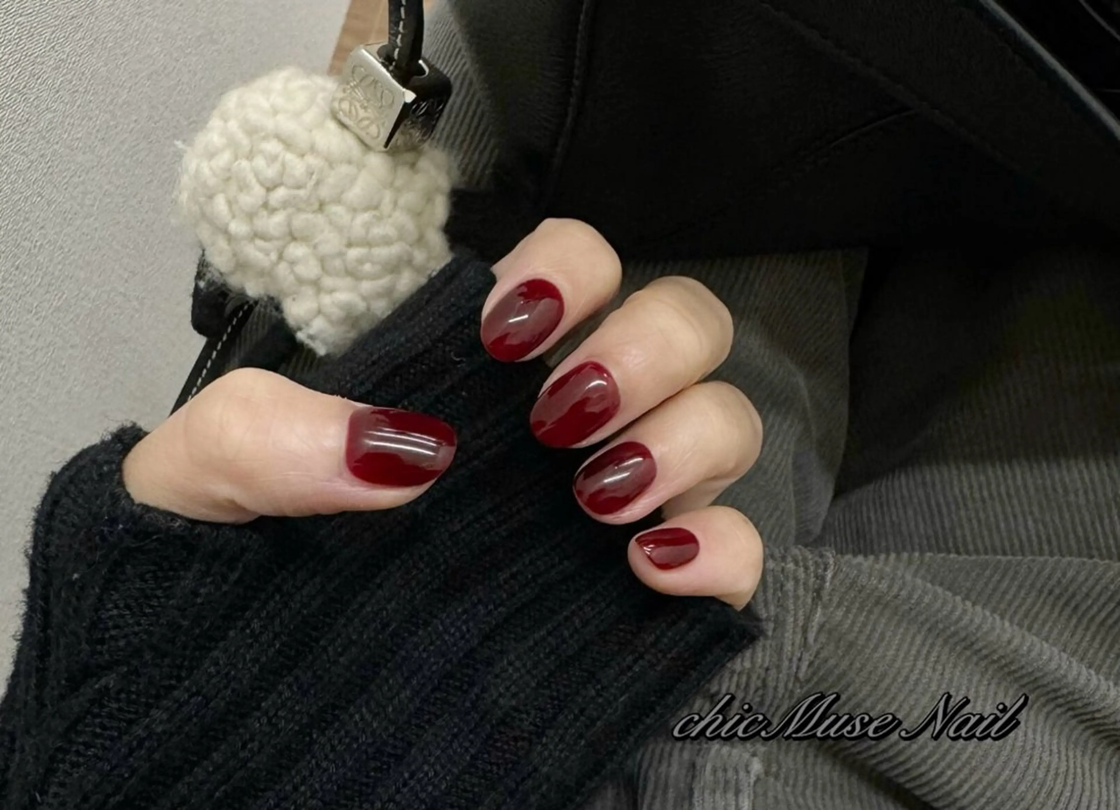 2色選べる♪シンプルきれいラメグラデ／ラメワンカラーの写真