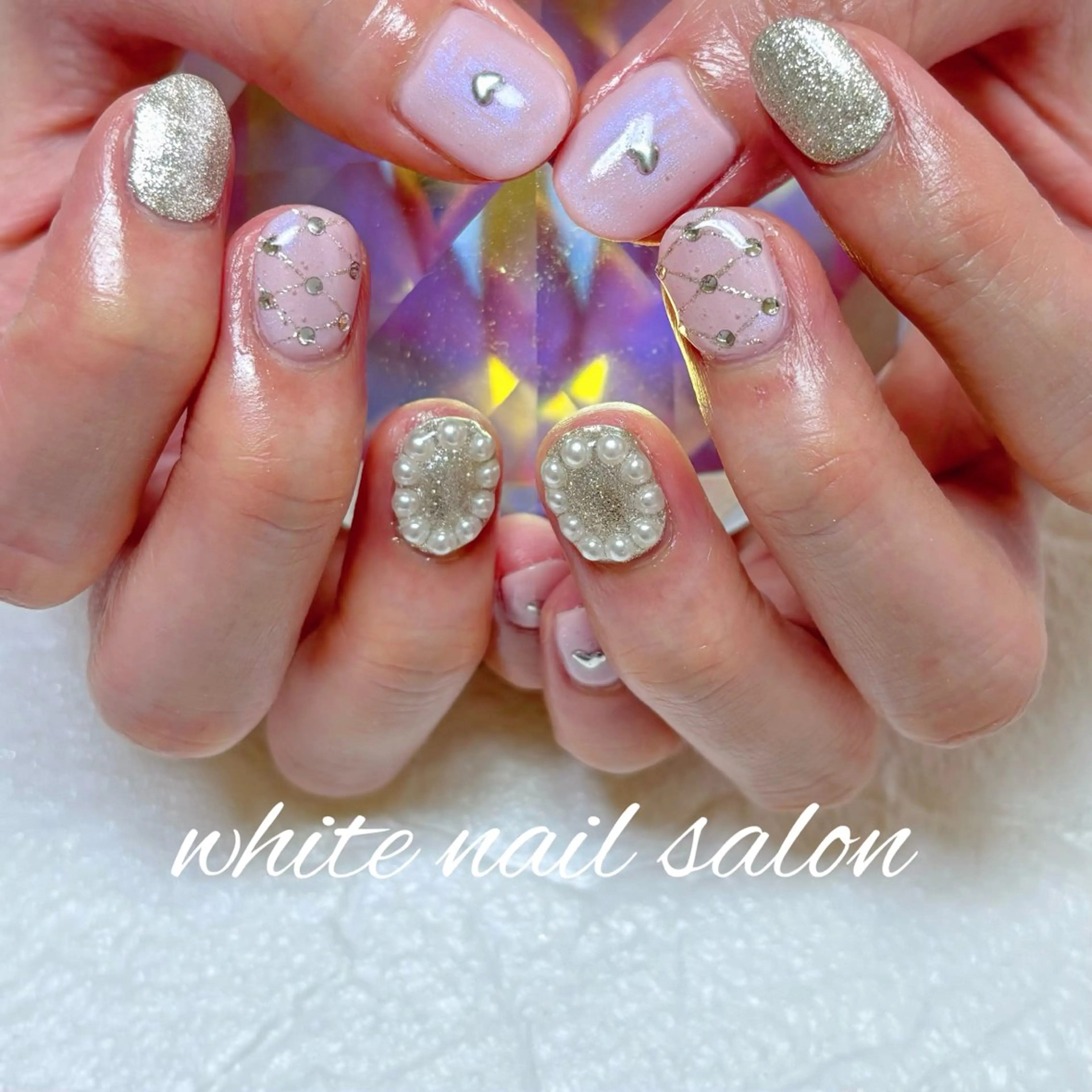 ネイル ホワイト ハンドネイル white nail salonのネイルデザイン