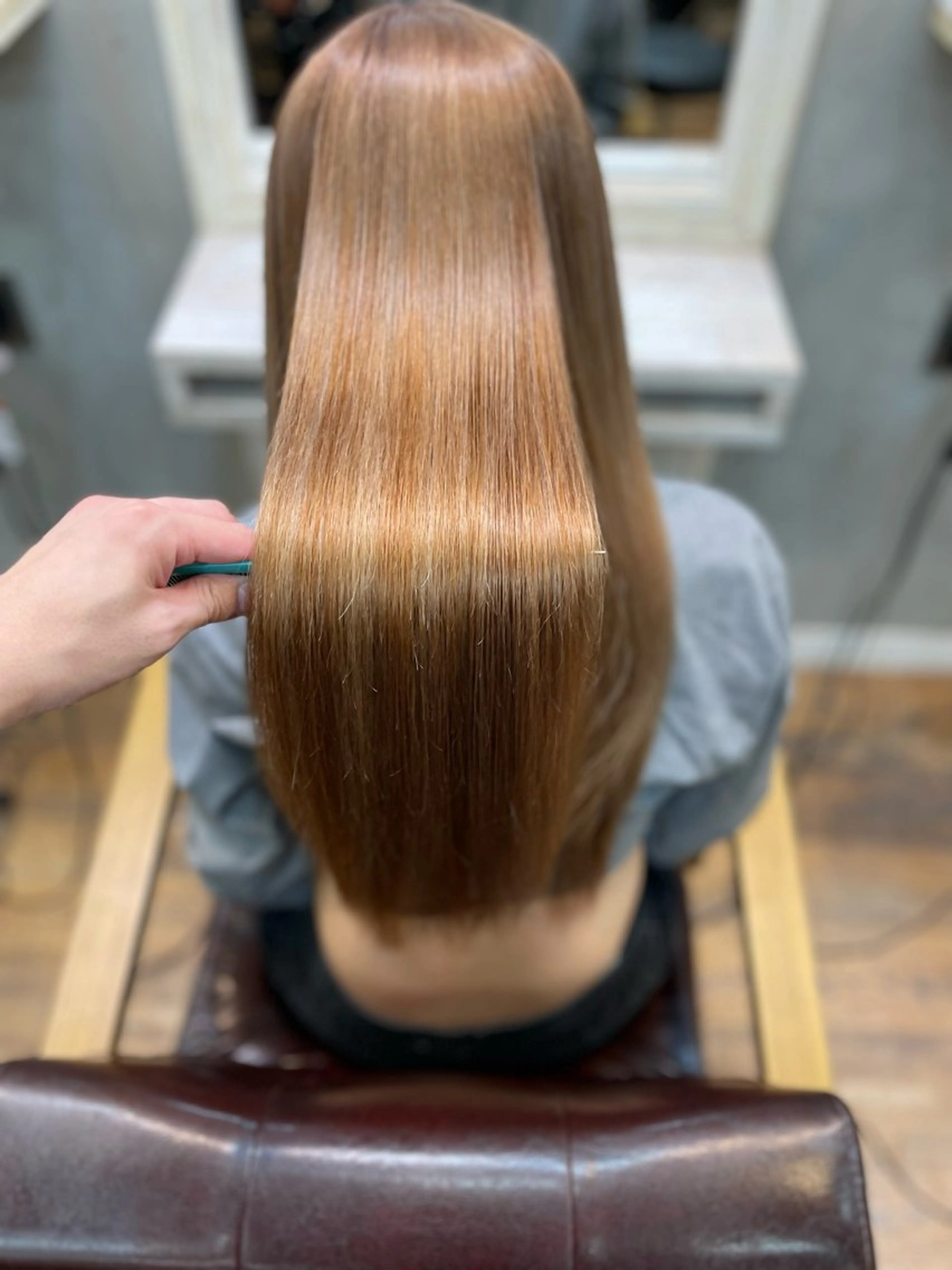 ロング カラー カット ヘアカラー トリートメント liberte(リベルテ)所属・🤍韓国髪質改善🤍 クメユウキのヘアスタイル