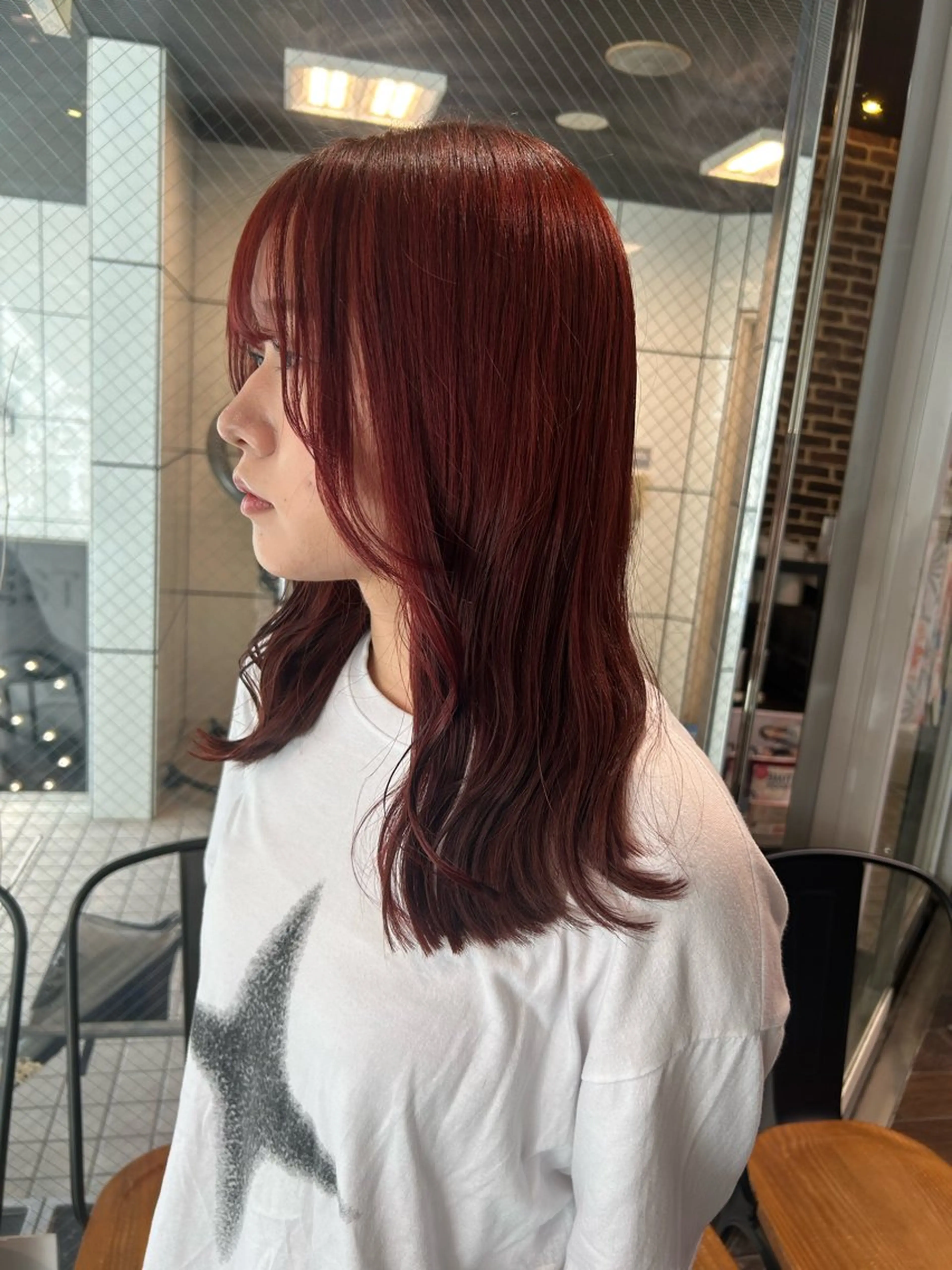 ミディアム カラー ブリーチ ハイトーンカラー カット ヘアカラー メンズ/艶髪/カラー サクラ🌸のヘアスタイル