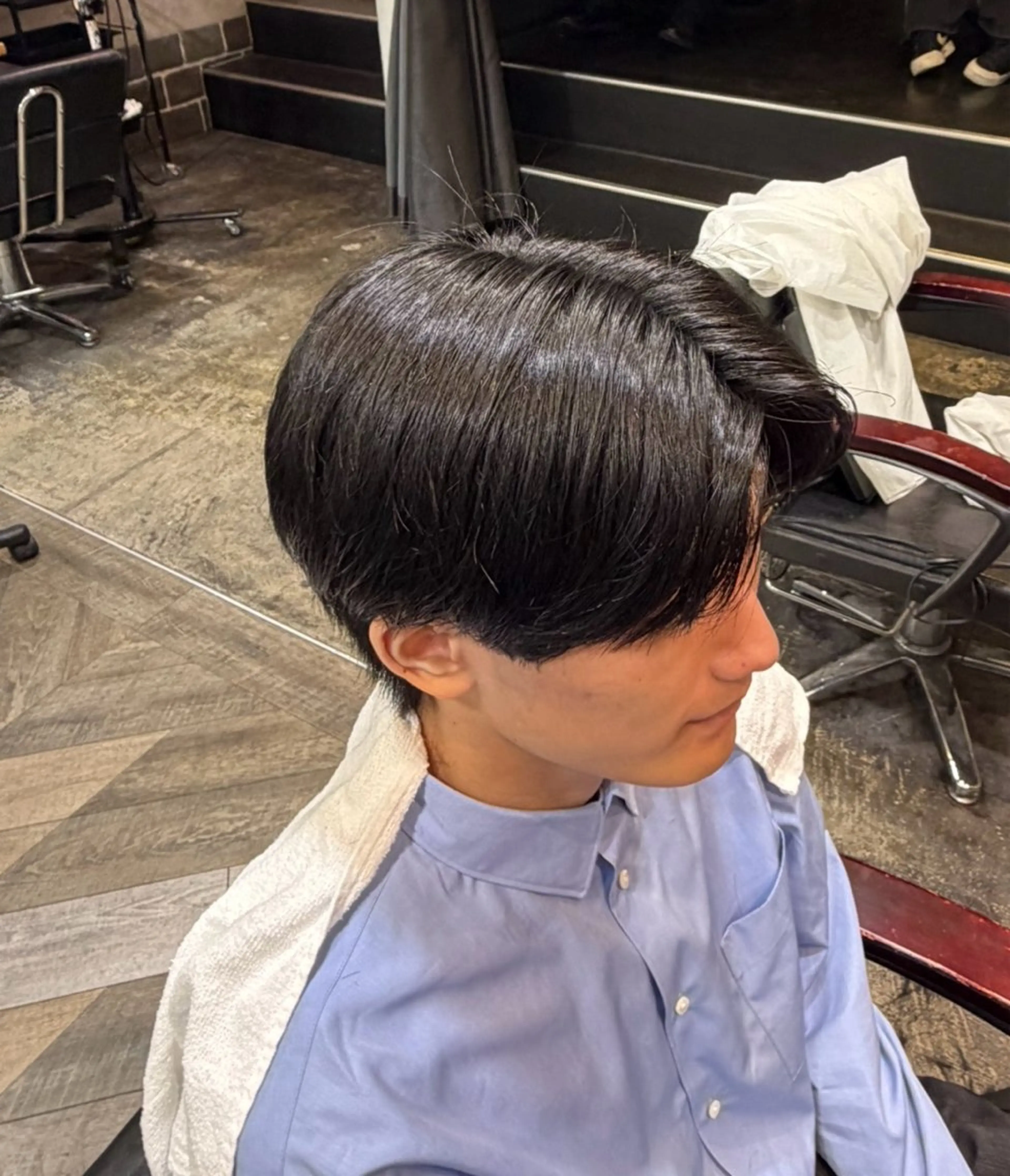 メンズ 縮毛矯正 縮毛矯正モデル/上村 コウスケのヘアスタイル