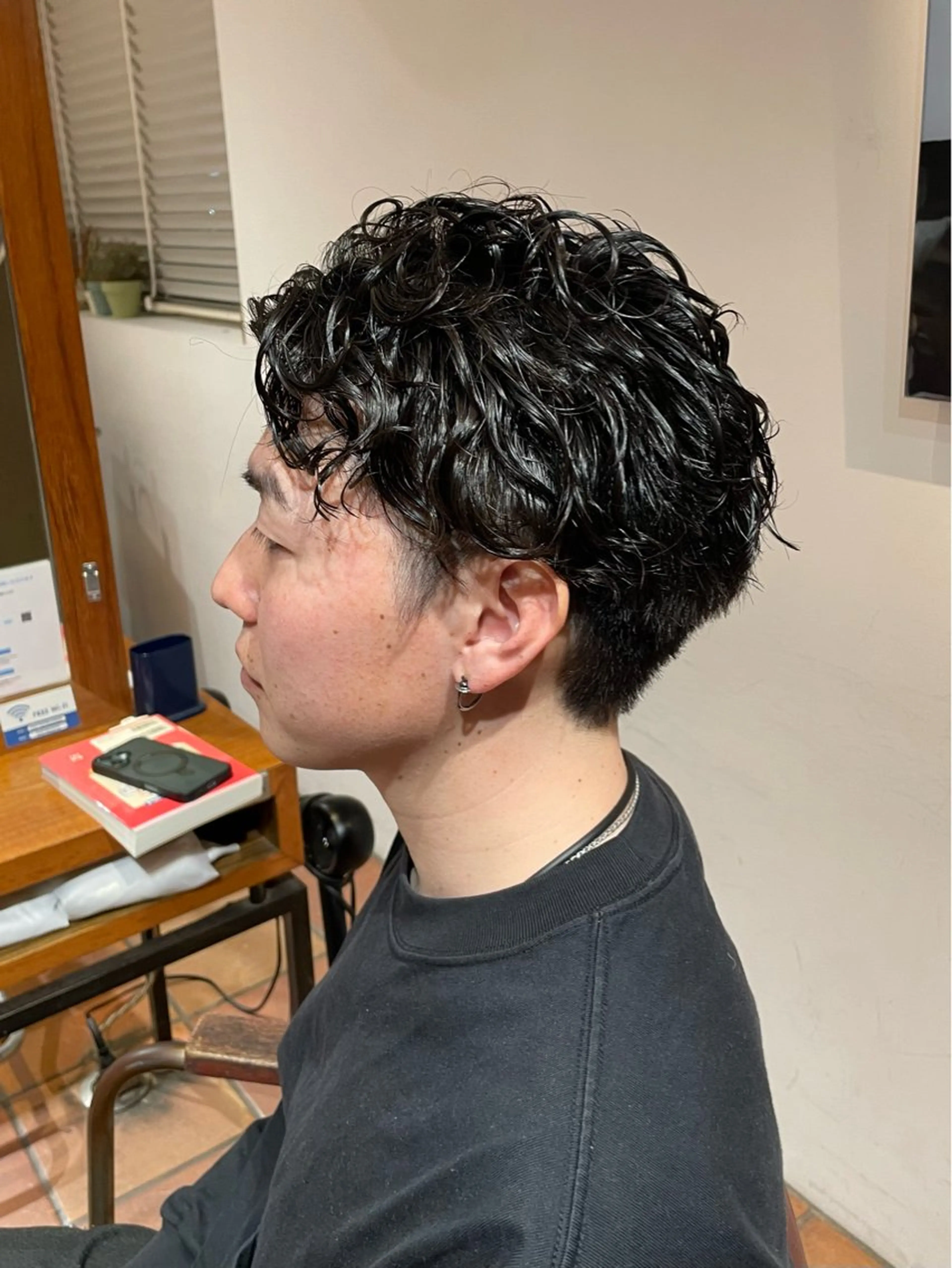 パーマ メンズ カット パーマ MOEKA🌺レディ ースカットモデルのヘアスタイル