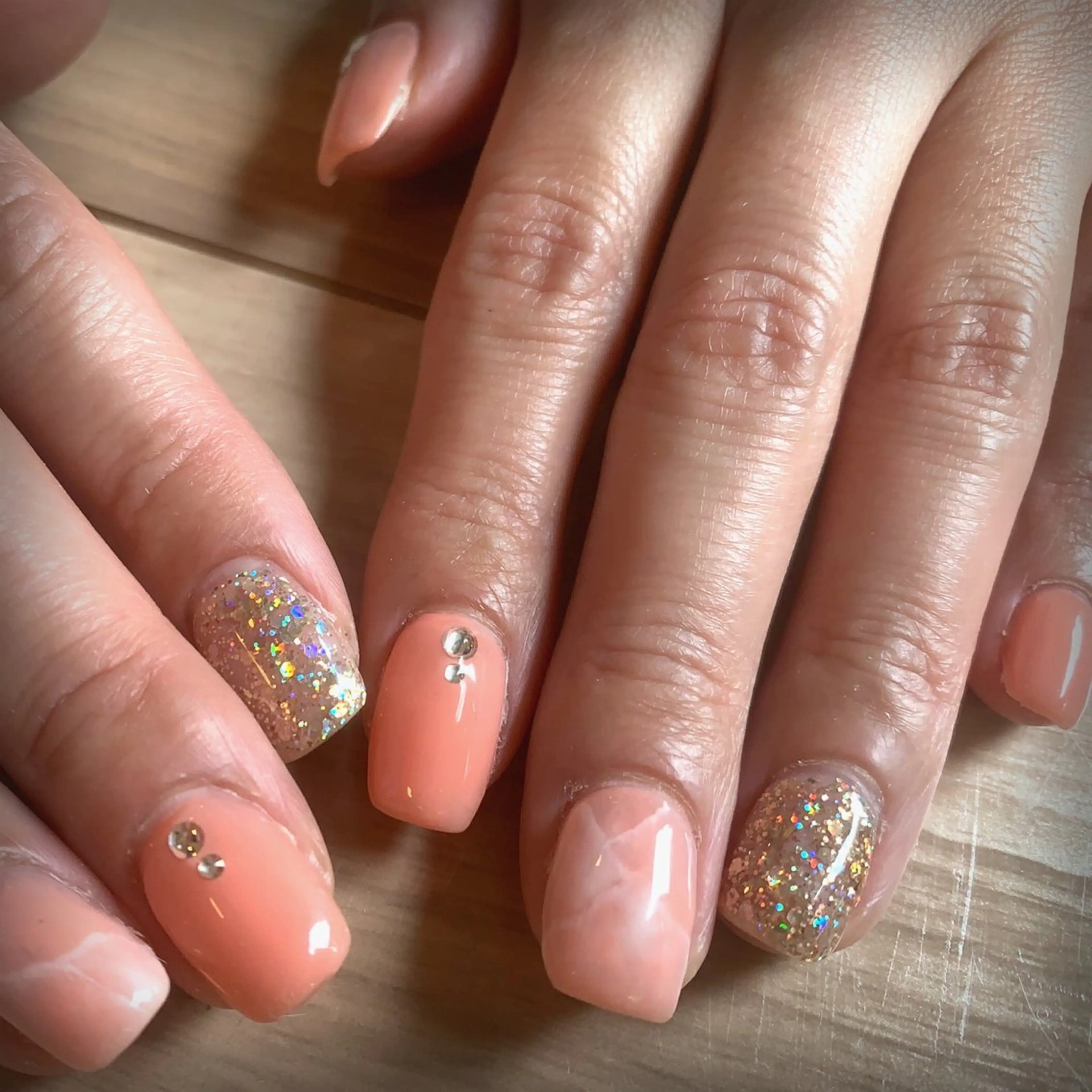 ネイル キラキラネイル 大理石ネイル(マーブル) ストーンネイル SUZUKI Mのネイルデザイン