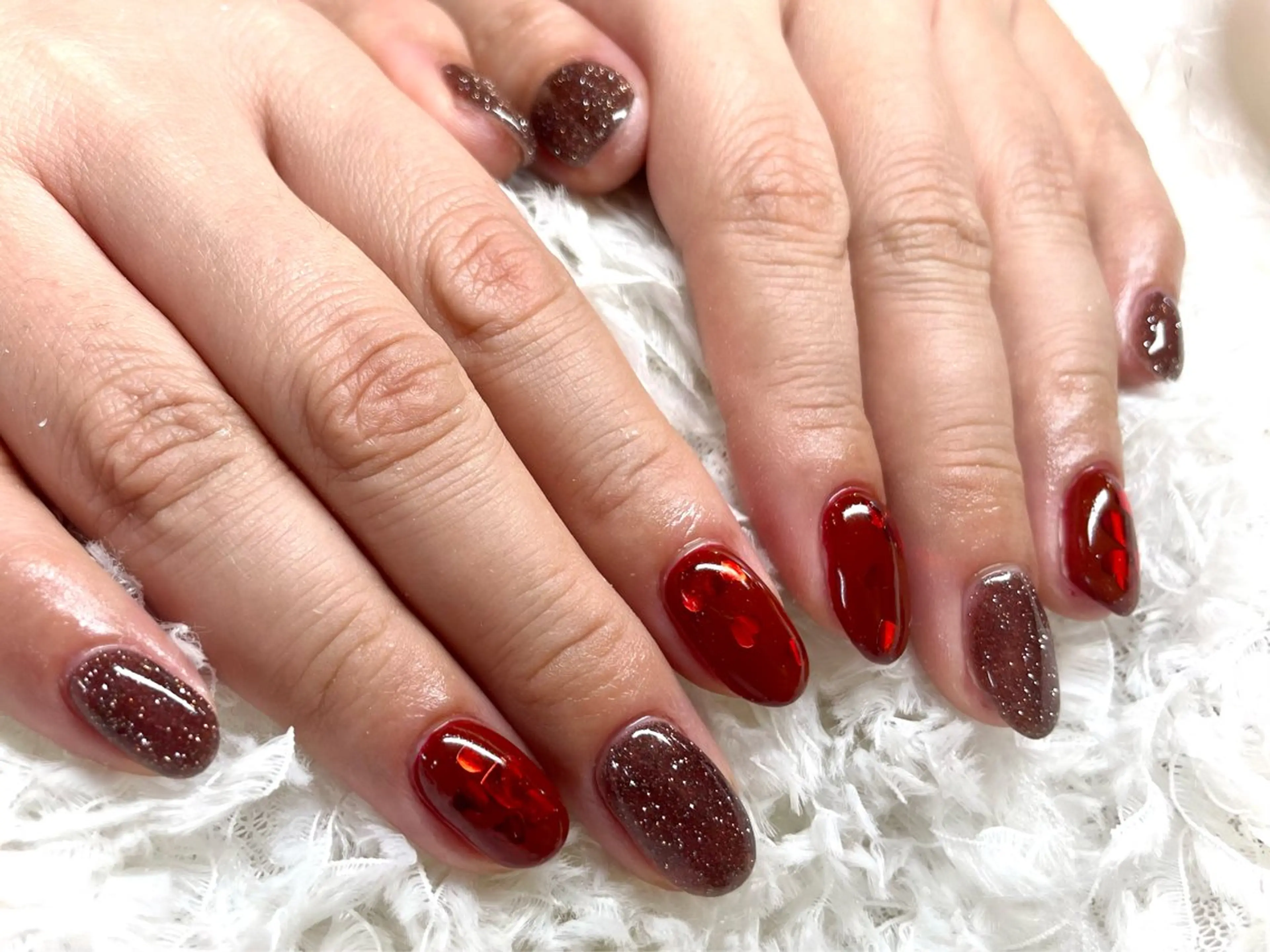 【オフあり○】ハートホロ×フラッシュジェル♥️の写真