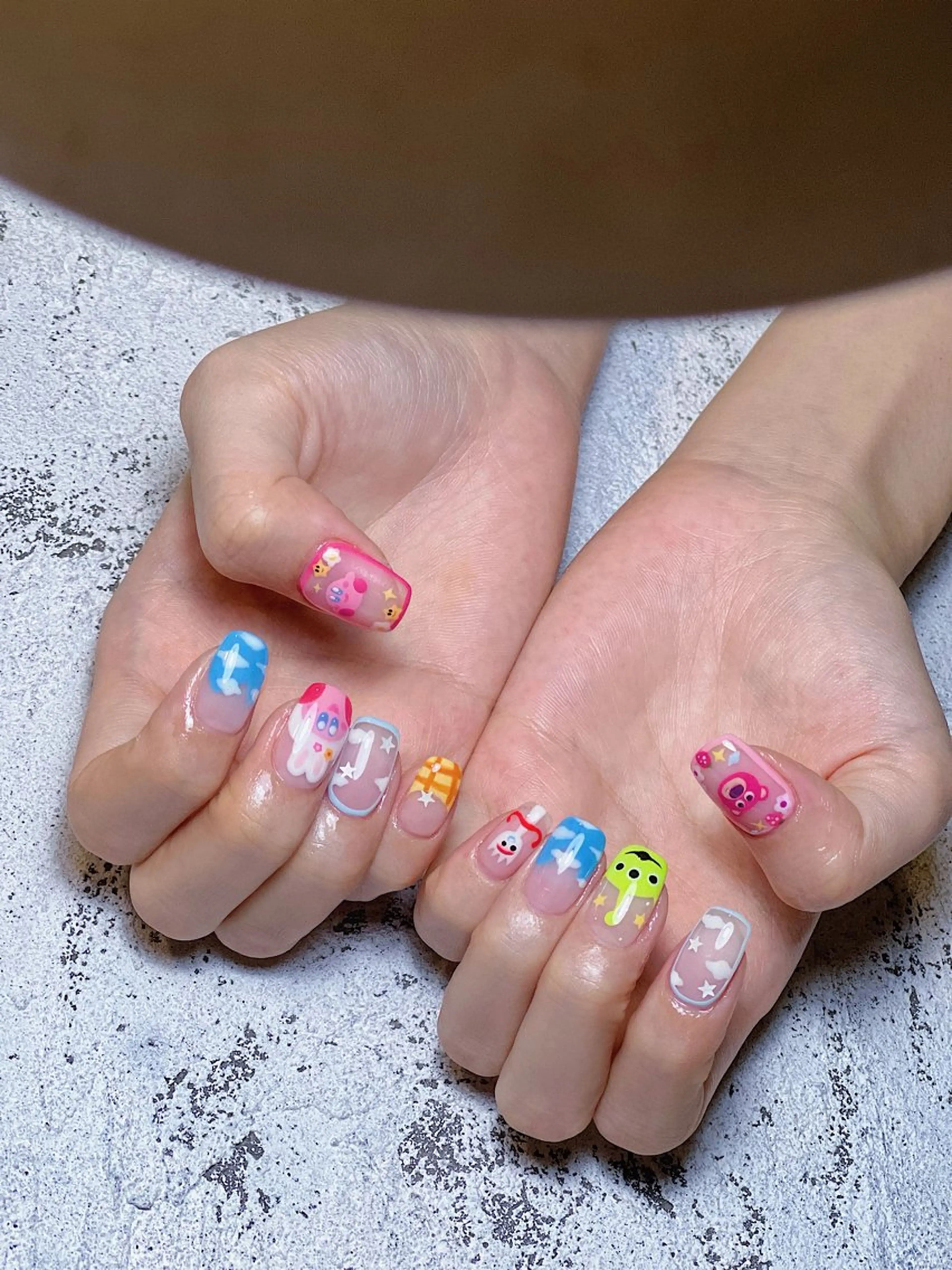 メンズ ネイル アートネイル フレンチネイル ジェルネイル キラキラネイル パラジェル ハンドネイル Bloom スカルプ専門店のネイルデザイン