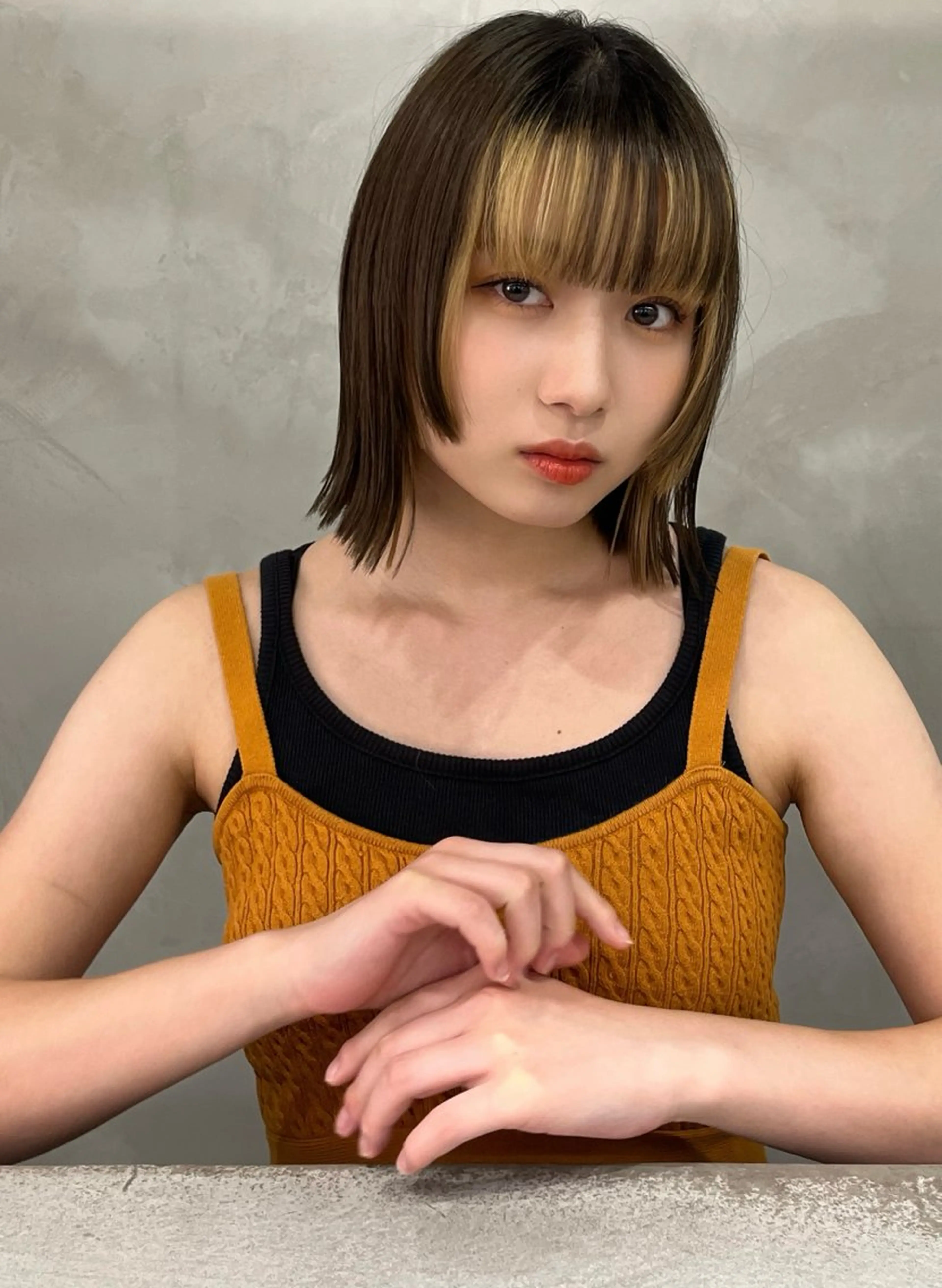 ミディアム カラー 浦和Lond 山本賢人のヘアスタイル