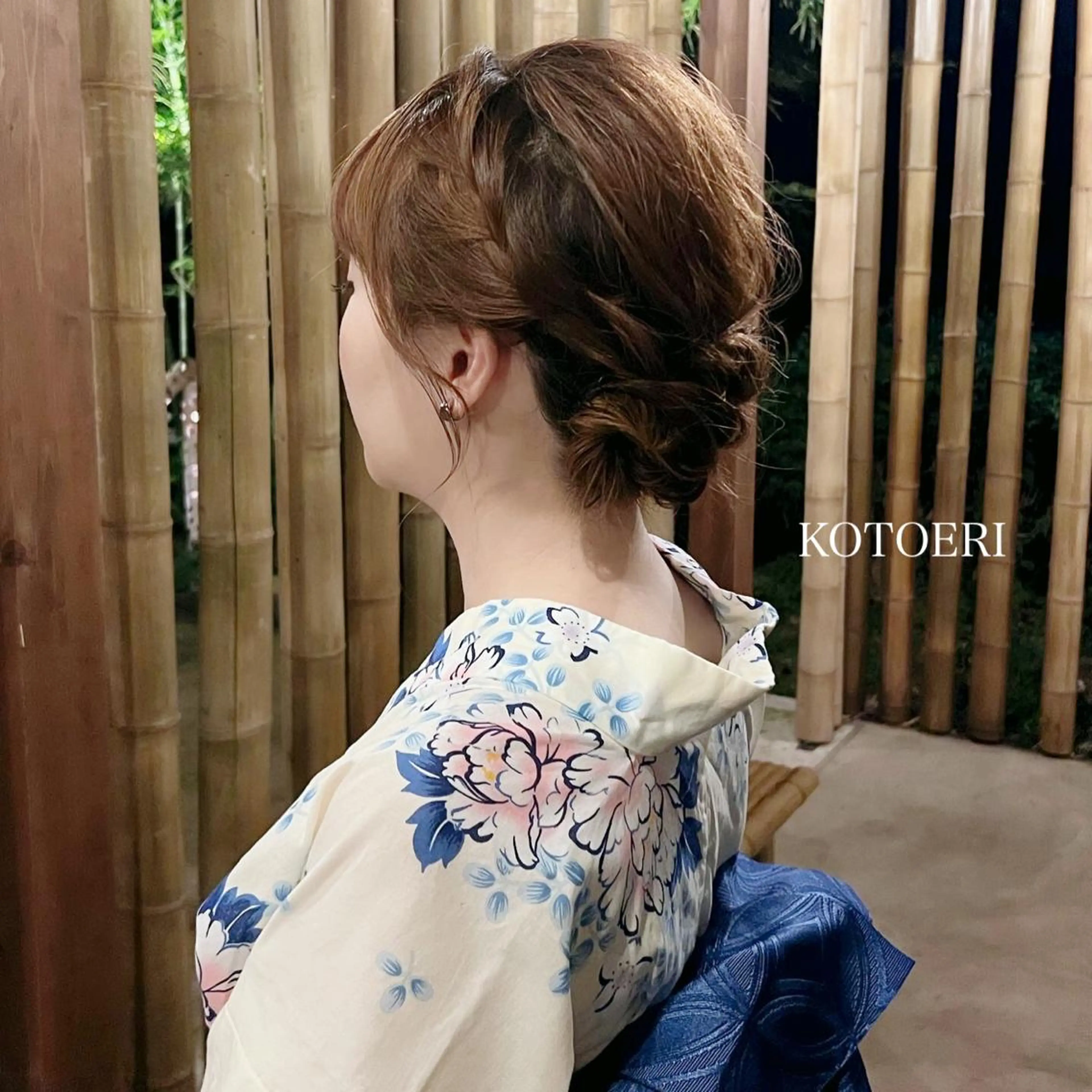 ヘアセット＋浴衣着付けの写真