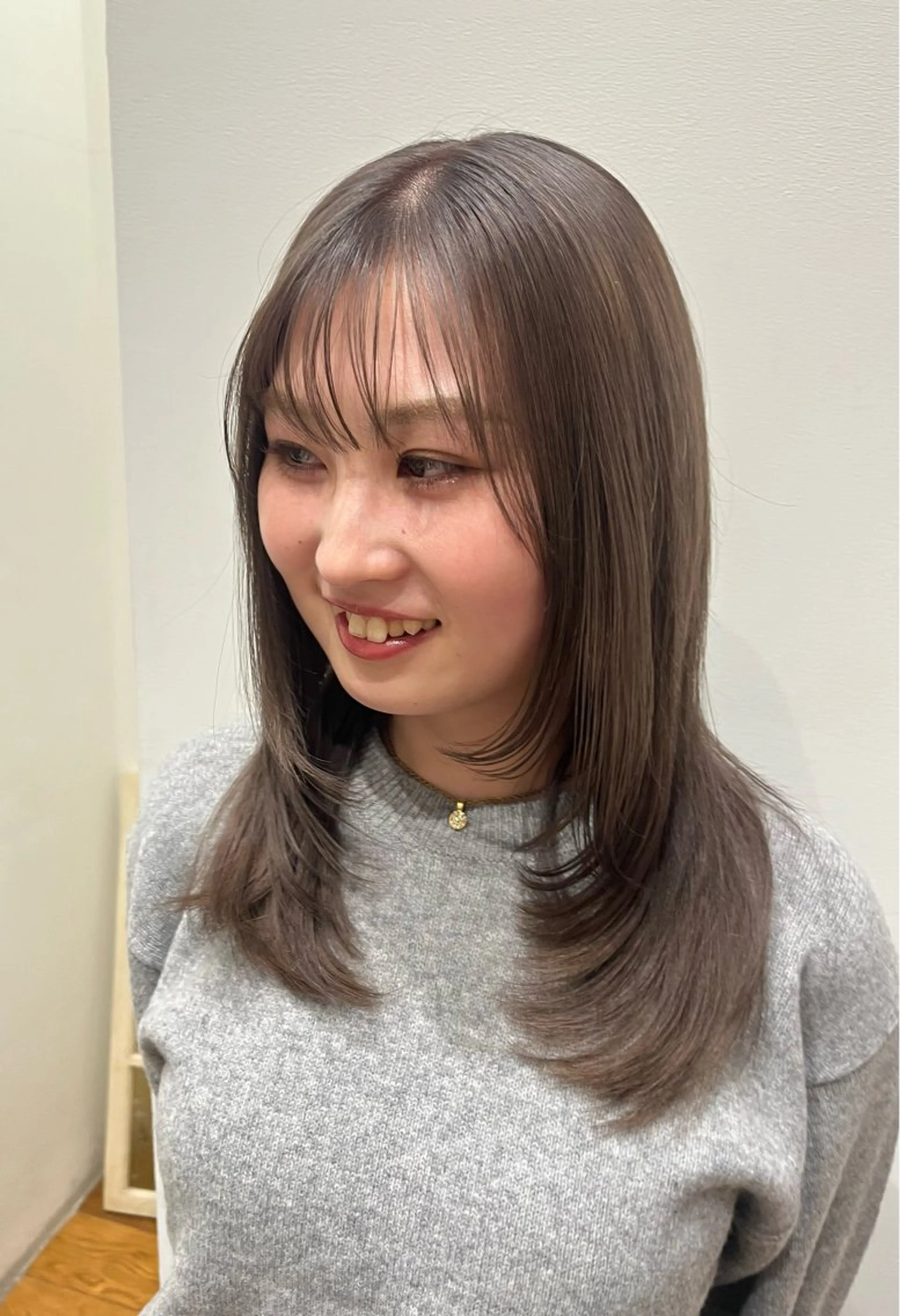 ミディアム 暖色カラー/似合わせ カット/名古屋/辻のヘアスタイル