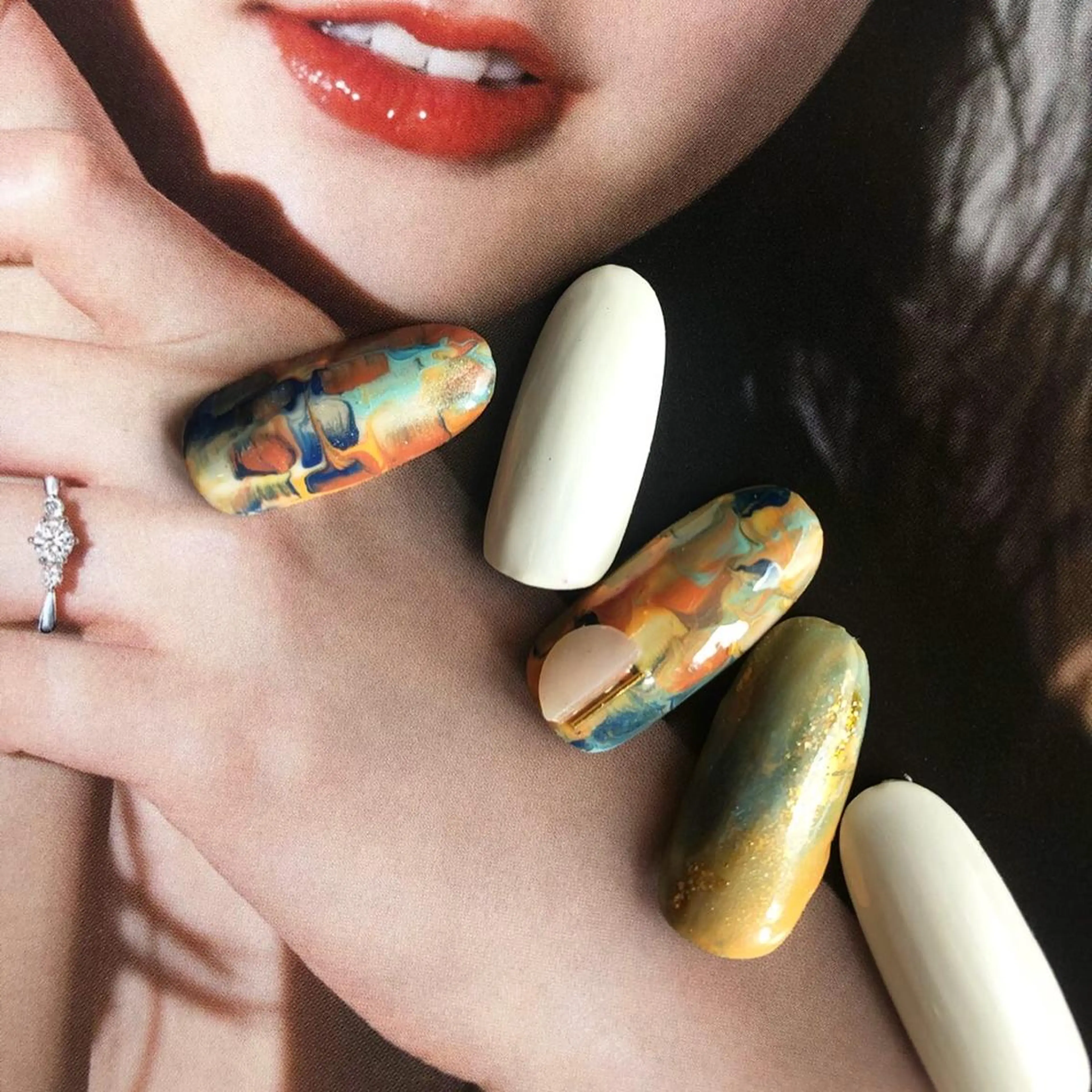 ネイル arm in arm ︎✿Yamamotoのマツエク・マツパデザイン