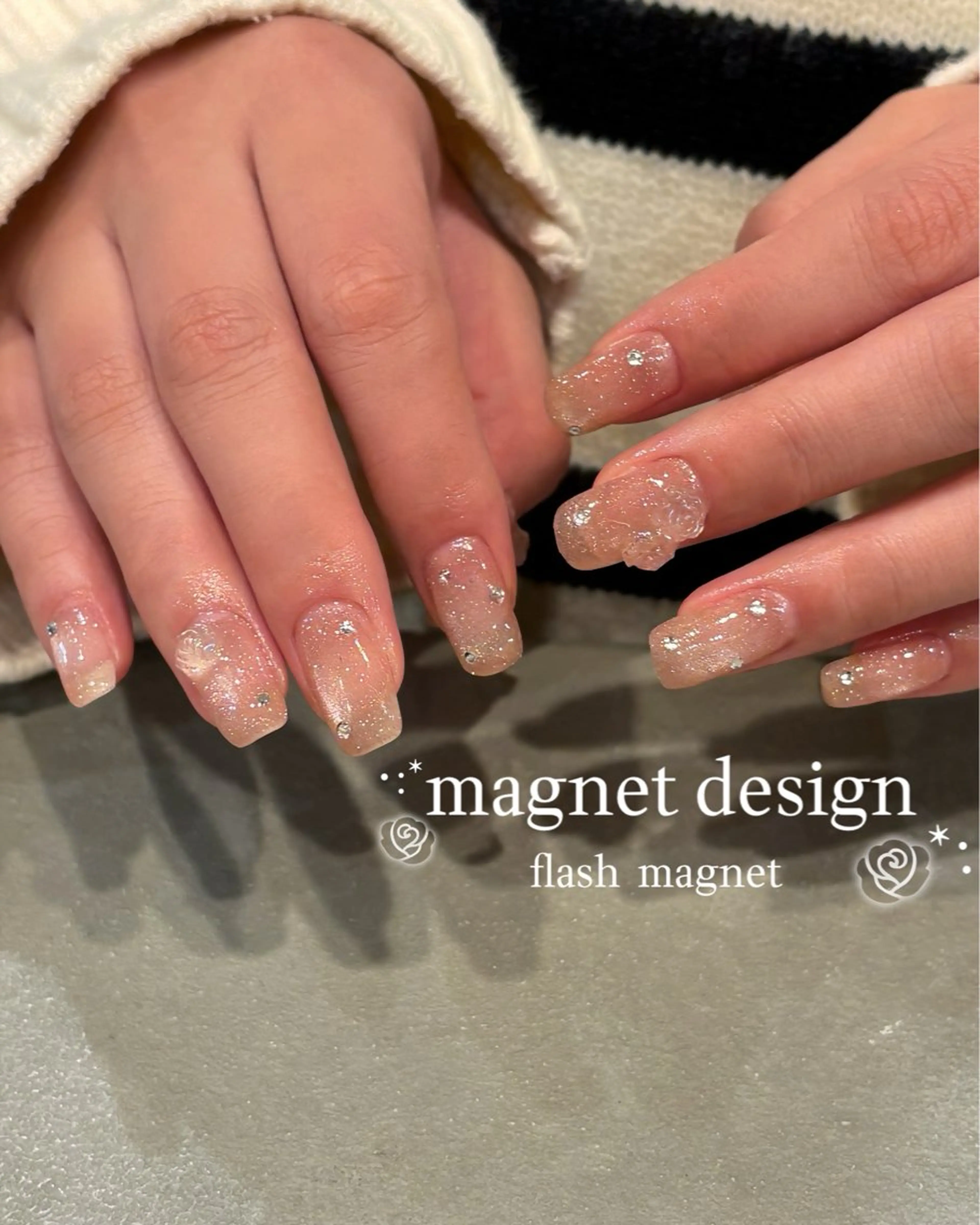 ネイル ジェルネイル オフィスネイル パラジェル シンプルネイル ハンドネイル H.Inoue パラジェル認定サロンのネイルデザイン