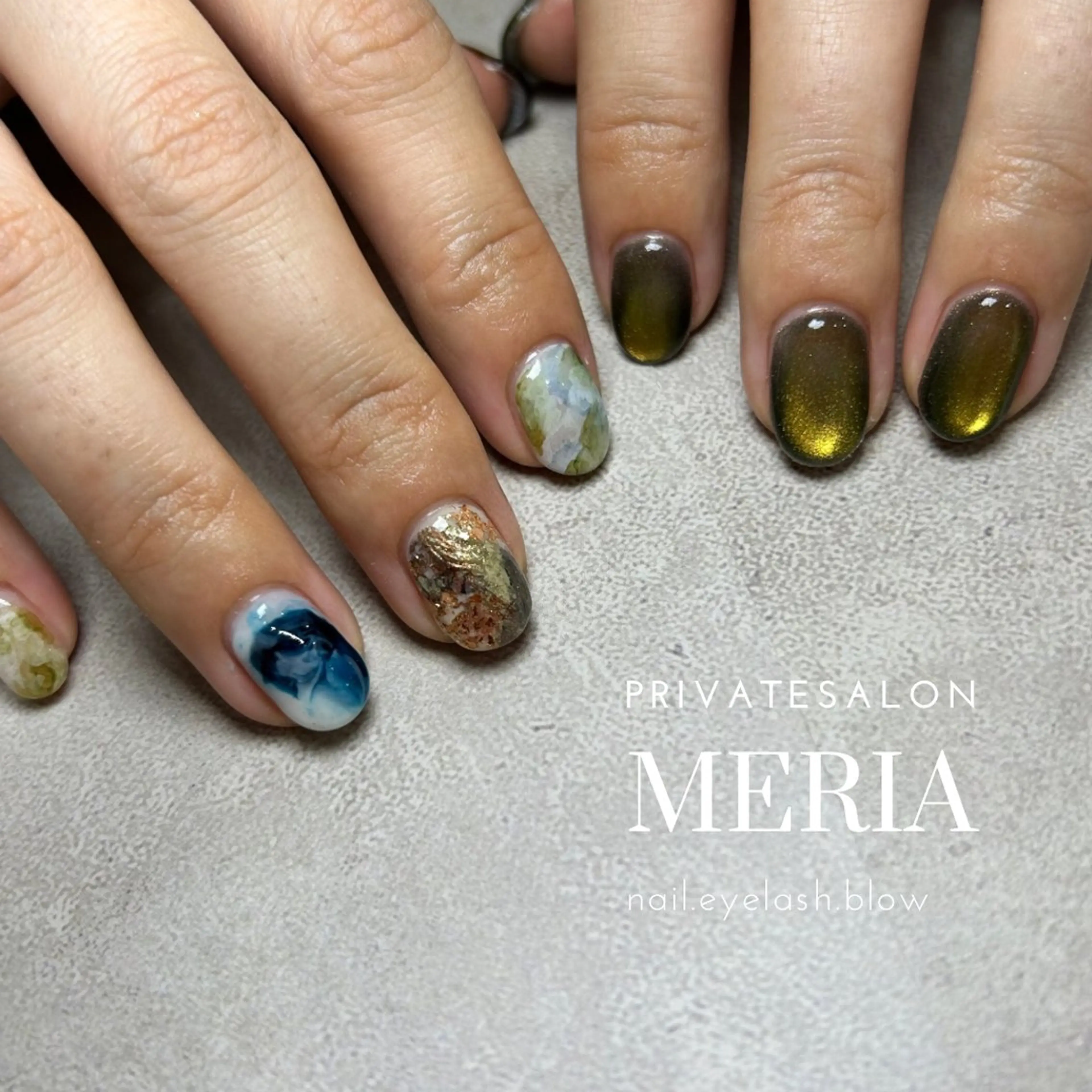 ネイル ニュアンスネイル ハンドネイル プライベートビューティーサロンメリア所属・ビューティーサロン meriaのネイルデザイン