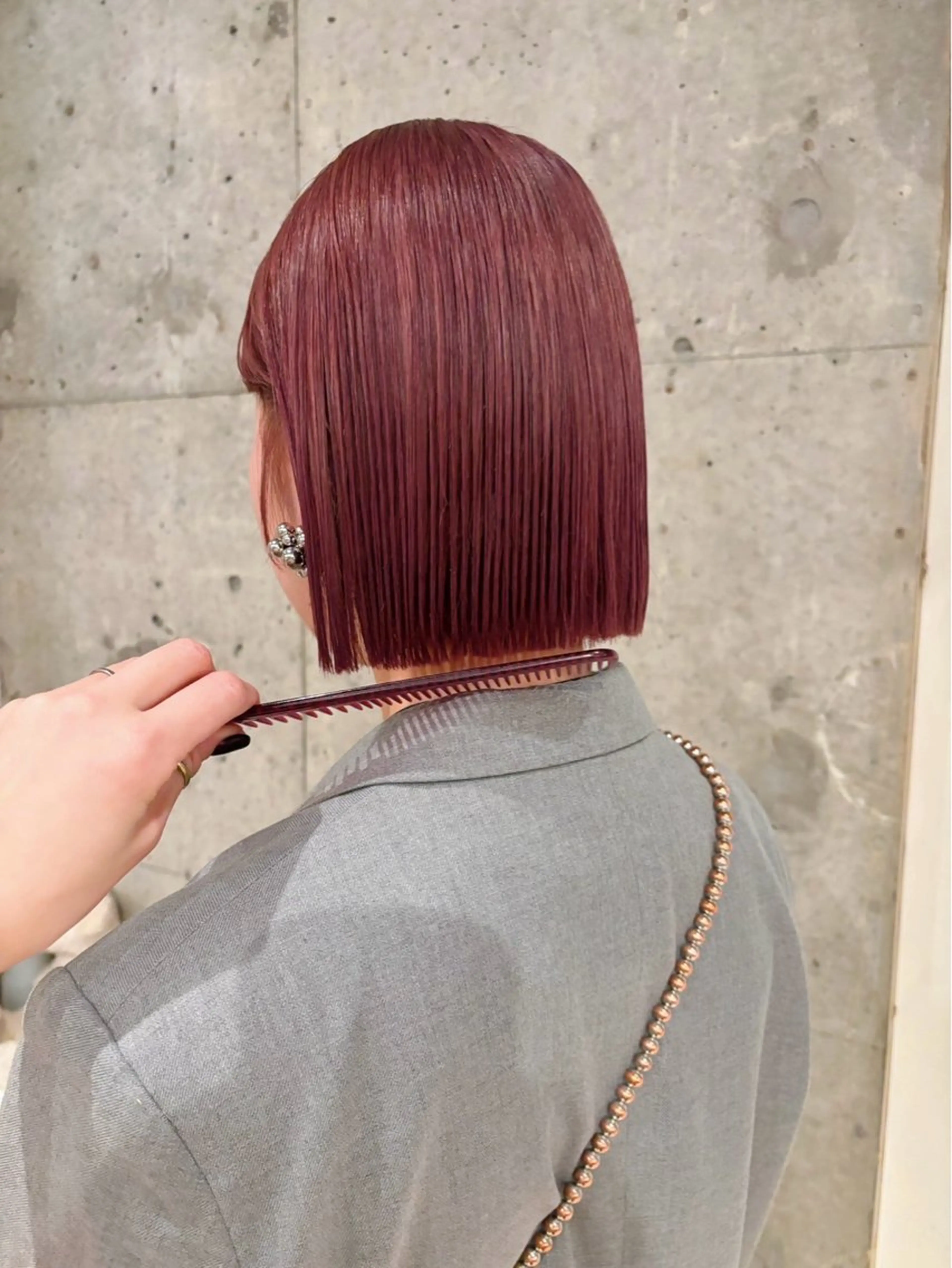 【🫧最上級ヘアケア 🫧】ブリーチ暖色ダブルカラー🍒ピンクカラー🍒＋TOKIOトリートメント🫧marbb付きの写真