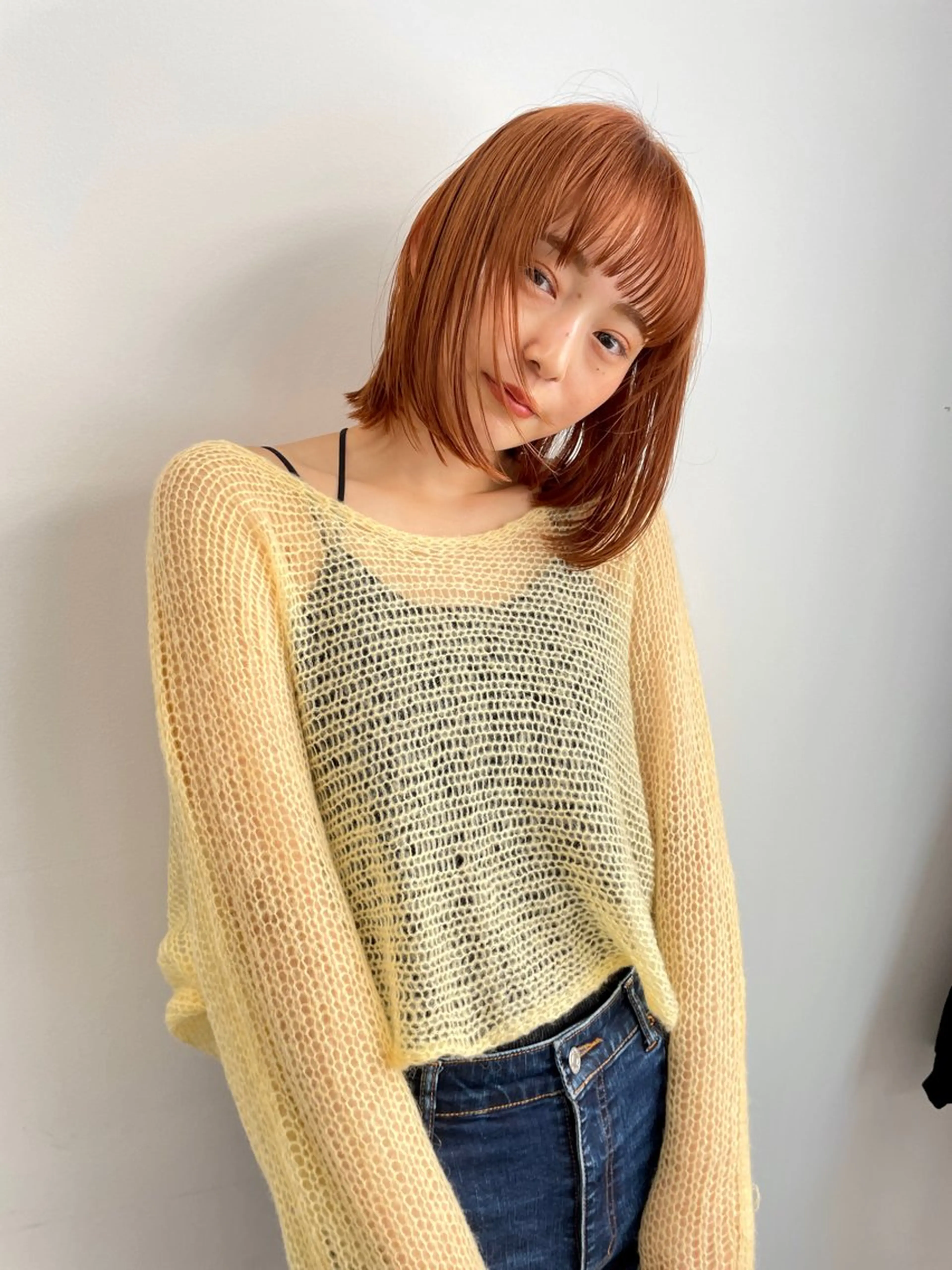 ショート カラー ヘアアレンジ 似合わせカット ボブ/透明感ベージュ 🫧クルミ🌟のヘアスタイル