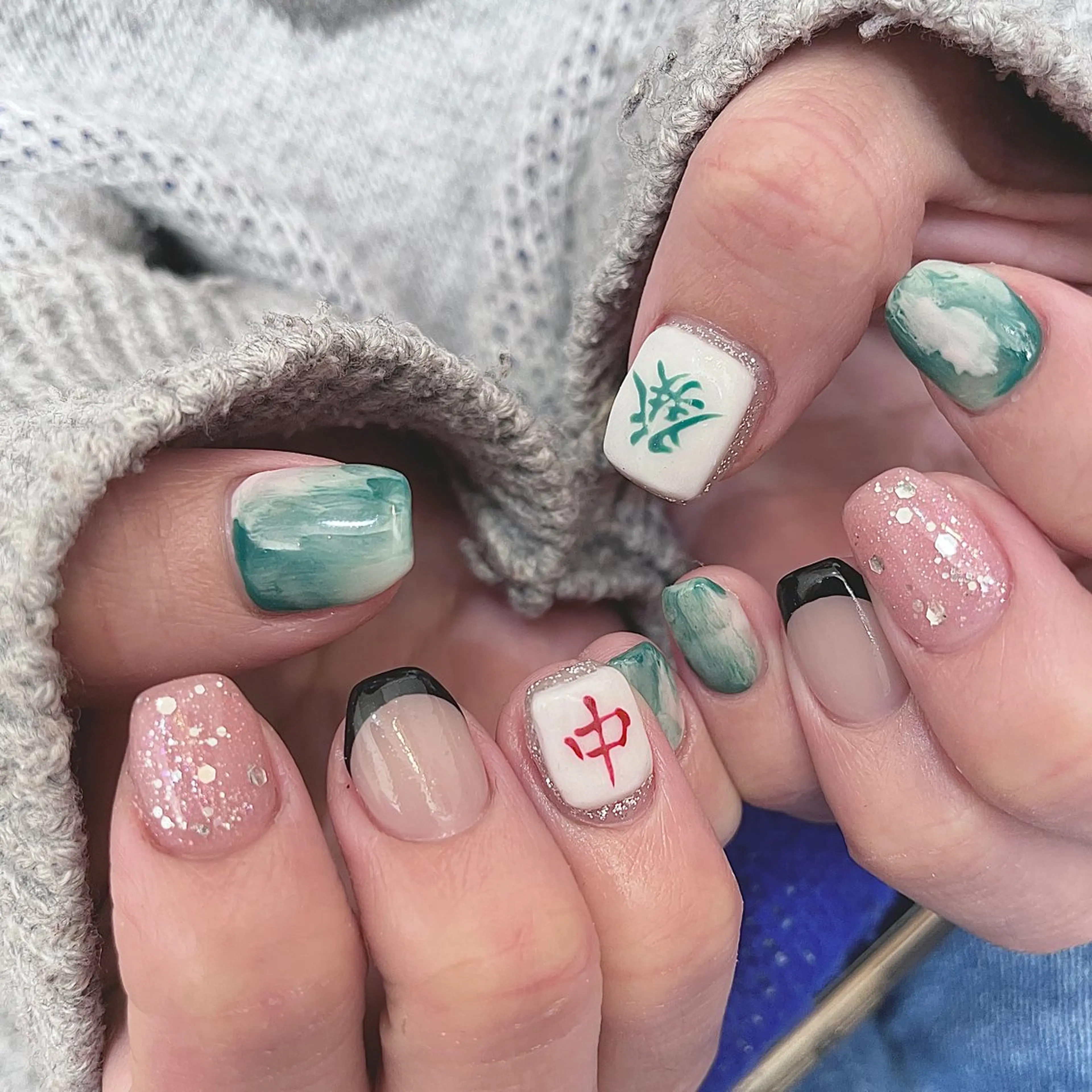 ネイル フレンチネイル ショートネイル スクエアネイル ハンドネイル acs.n所属・ネイル，耳つぼ 風間すみれのその他イメージ