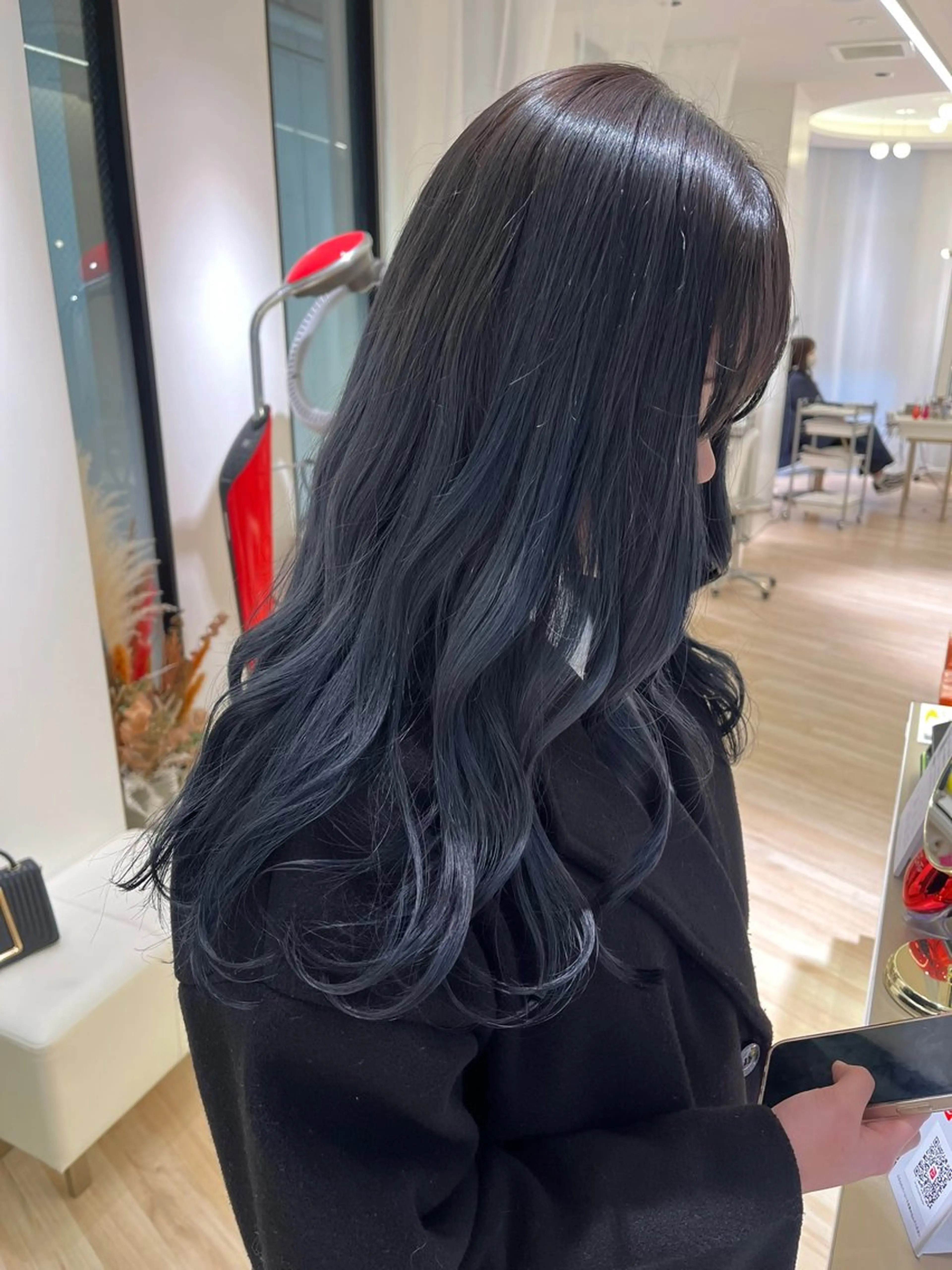 ロング カラー ParveMix 楠本結菜のヘアスタイル