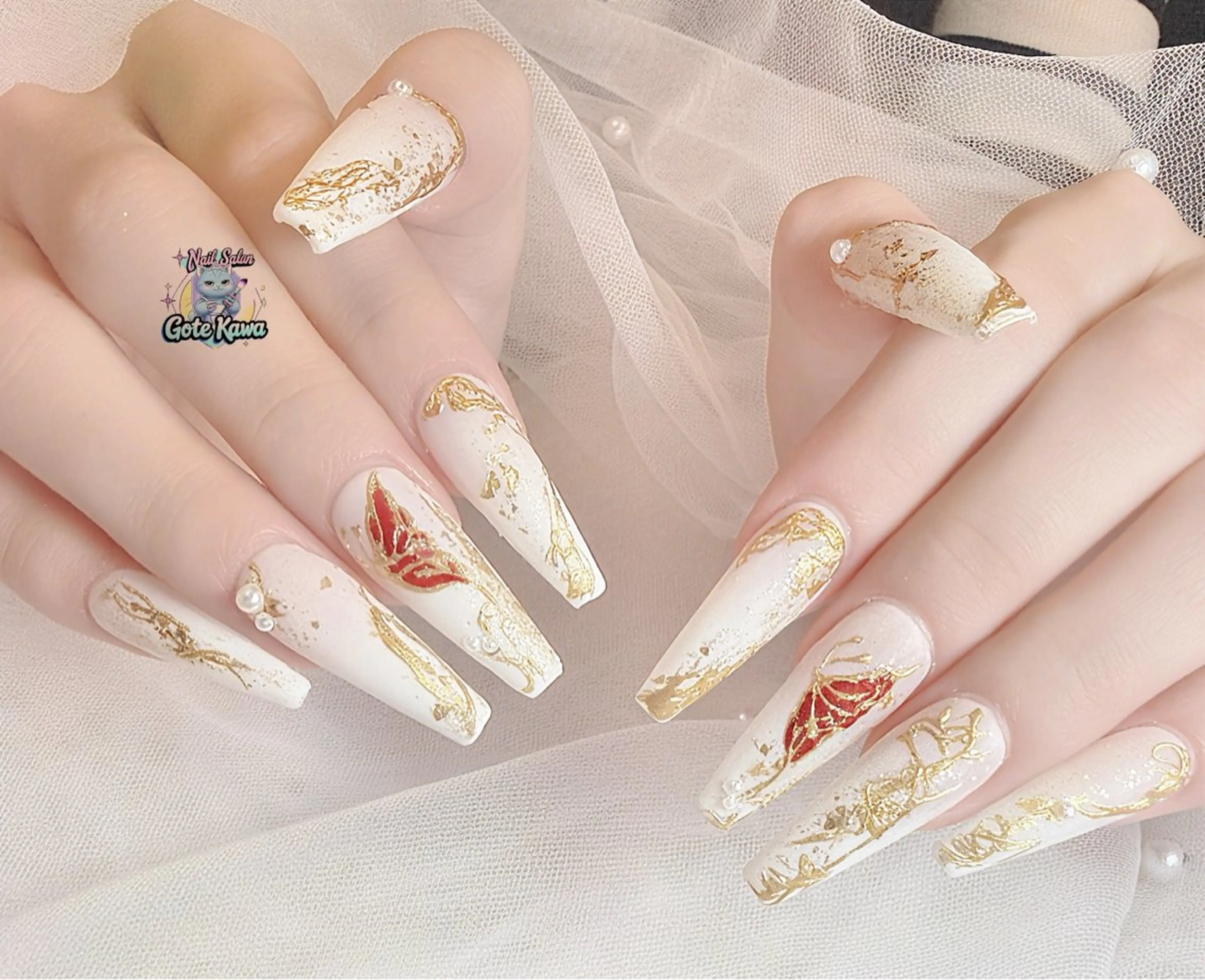 ネイル アートネイル ニュアンスネイル ワンホンネイル ハンドネイル ハンドケア GOTE KAWA Nail Salon(ゴテかわ)所属・Gote Kawa nail salonのネイルデザイン