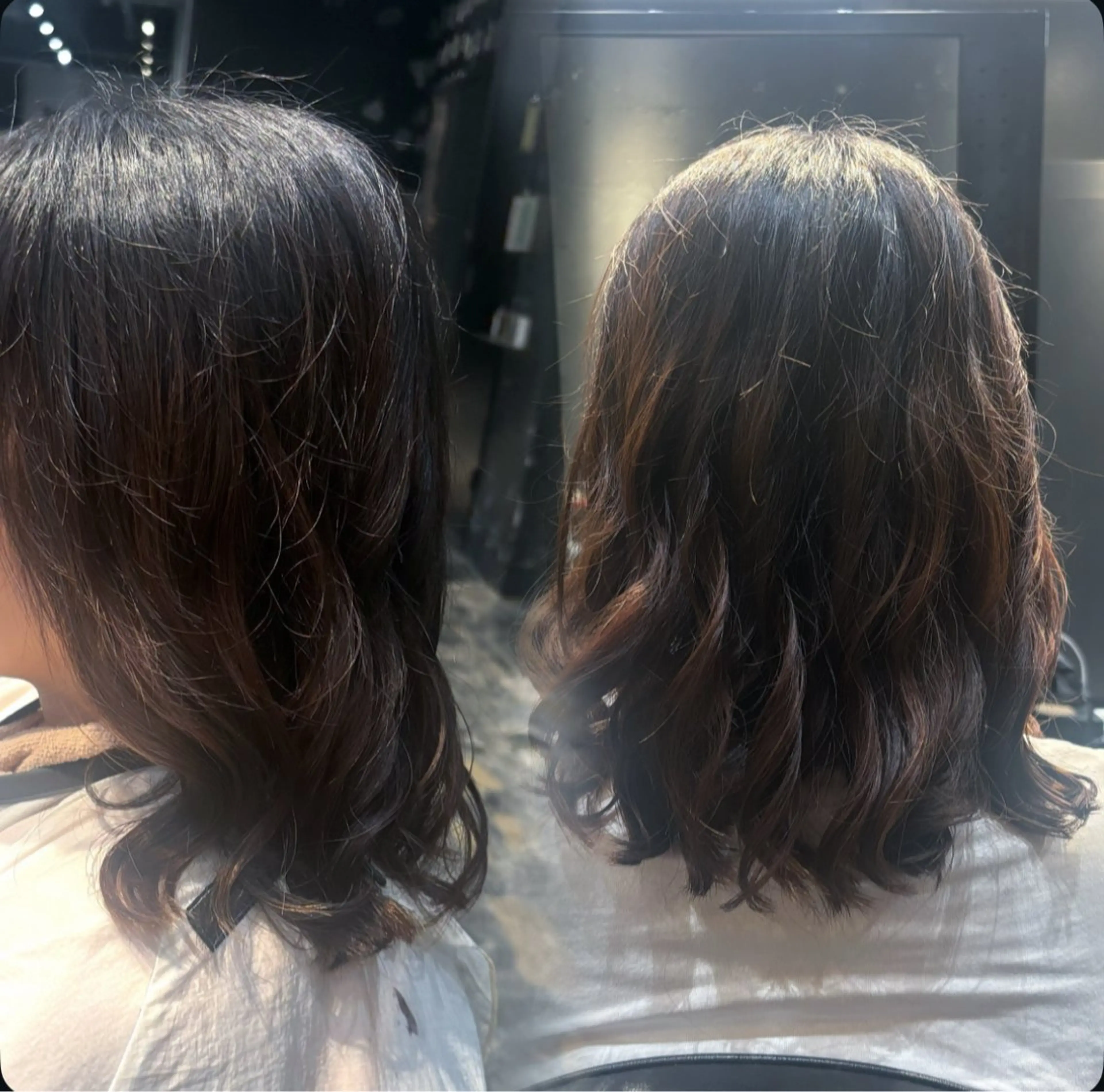 ミディアム ミディアムパーマ パーマ パーマ/ボブ/ ショート/まな⭐️のヘアスタイル