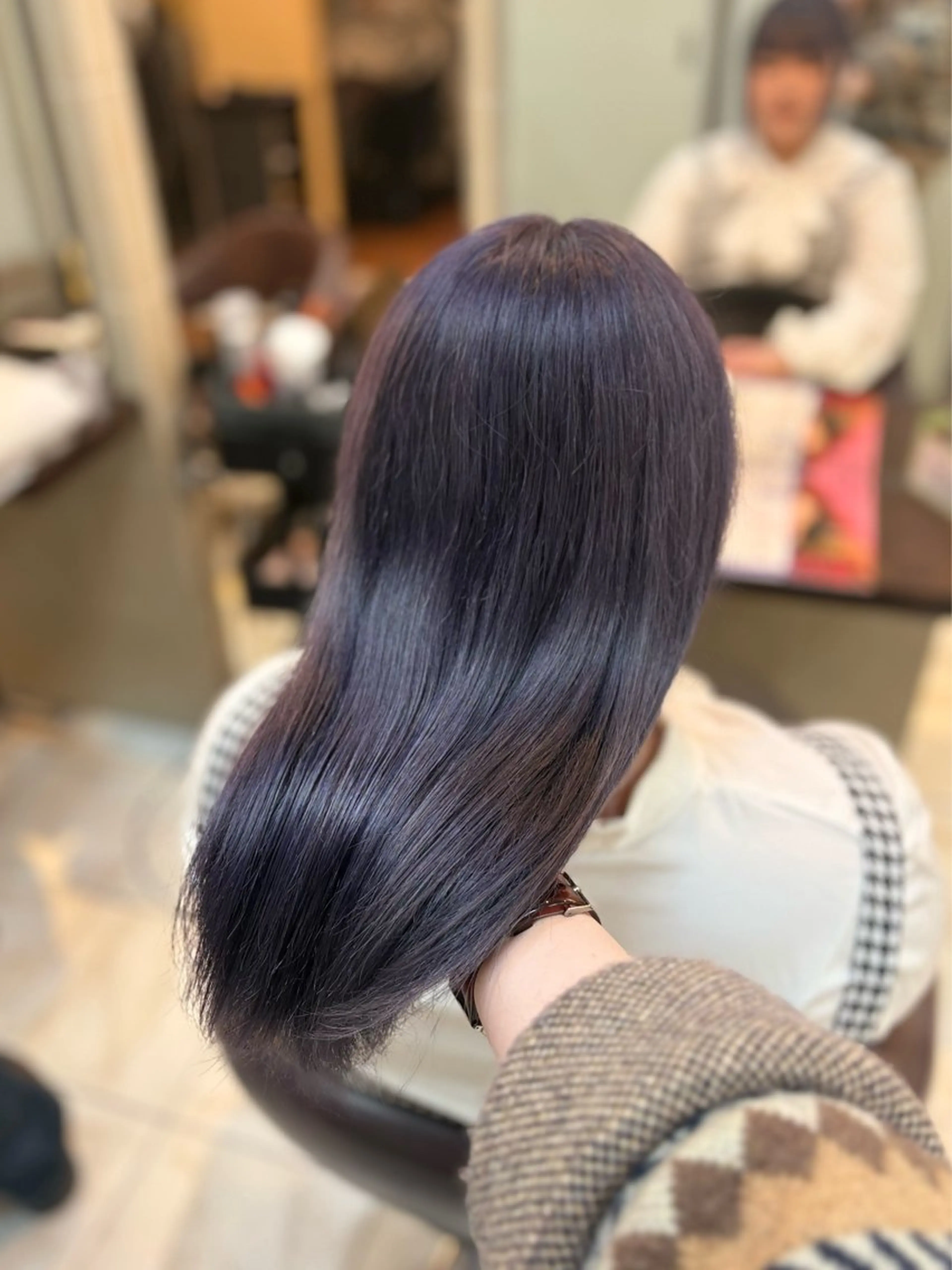 ロング カラー ヘアカラー トリートメント 🎀透明感カラー 🐈ナズナのヘアスタイル