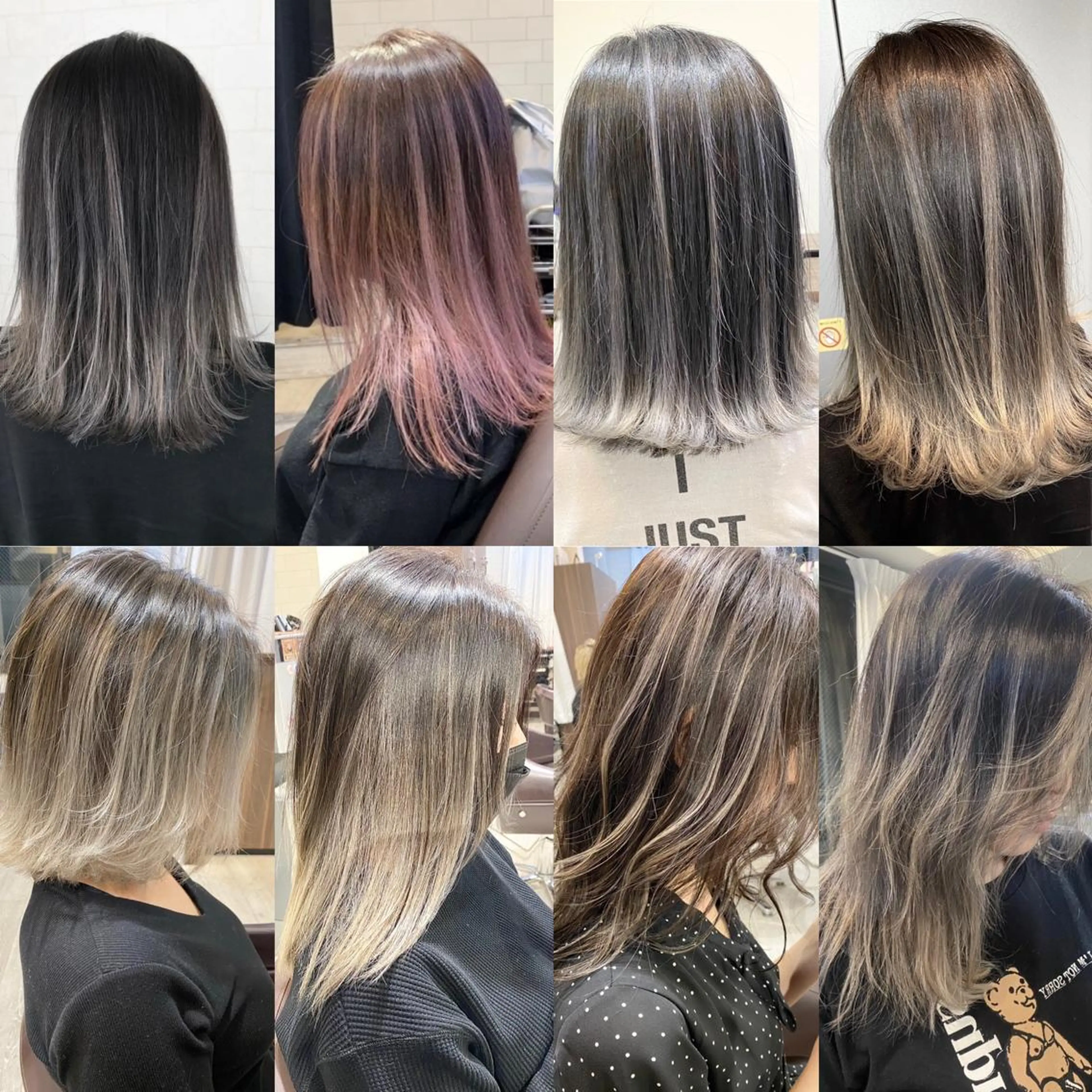 セミロング カラー バレイヤージュ レイヤーカット ALPHA  HAIR所属・西院/ TAKAのヘアスタイル