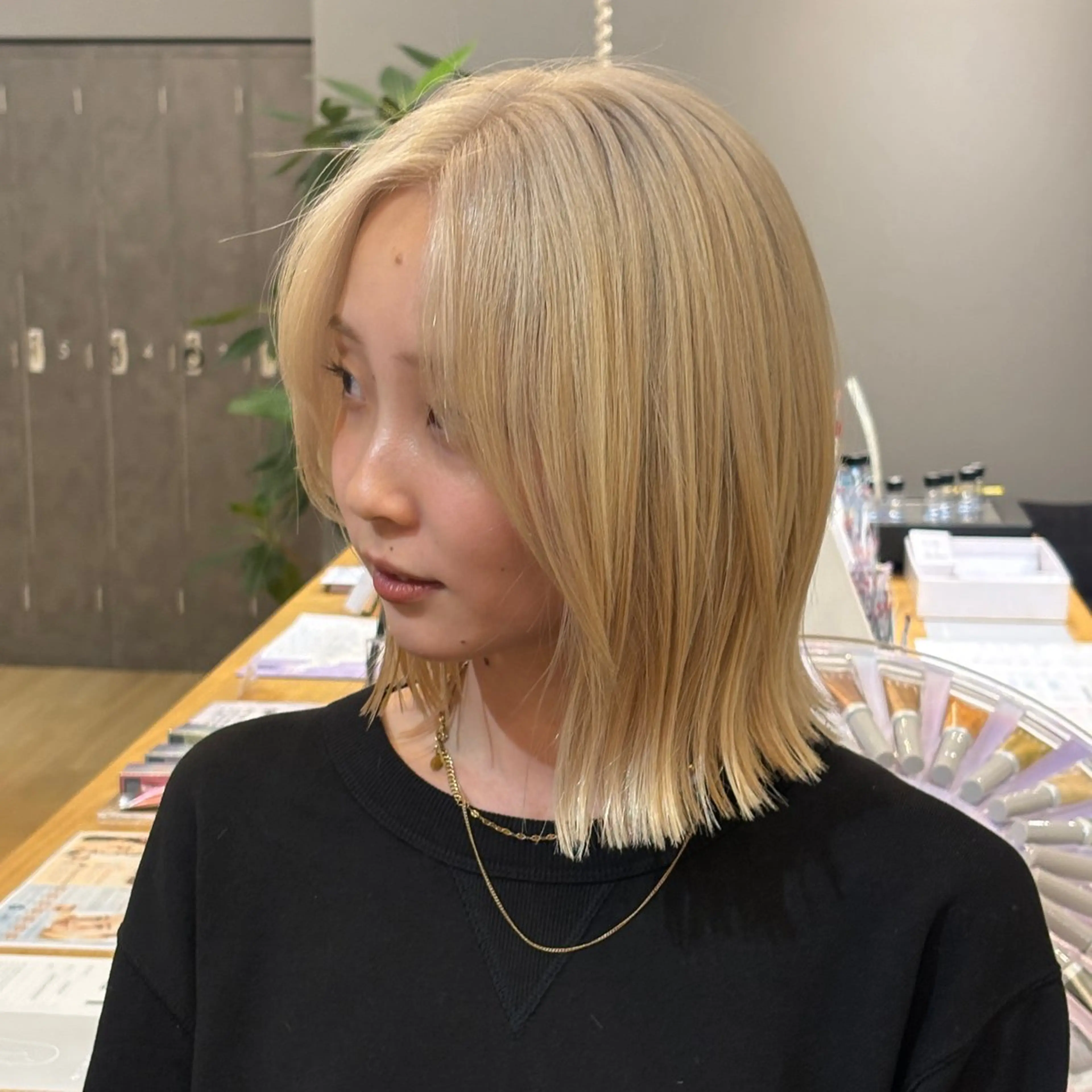 ミディアム カラー 暖色/ボブ/吉岡美音 GIEN NU茶屋町のヘアスタイル